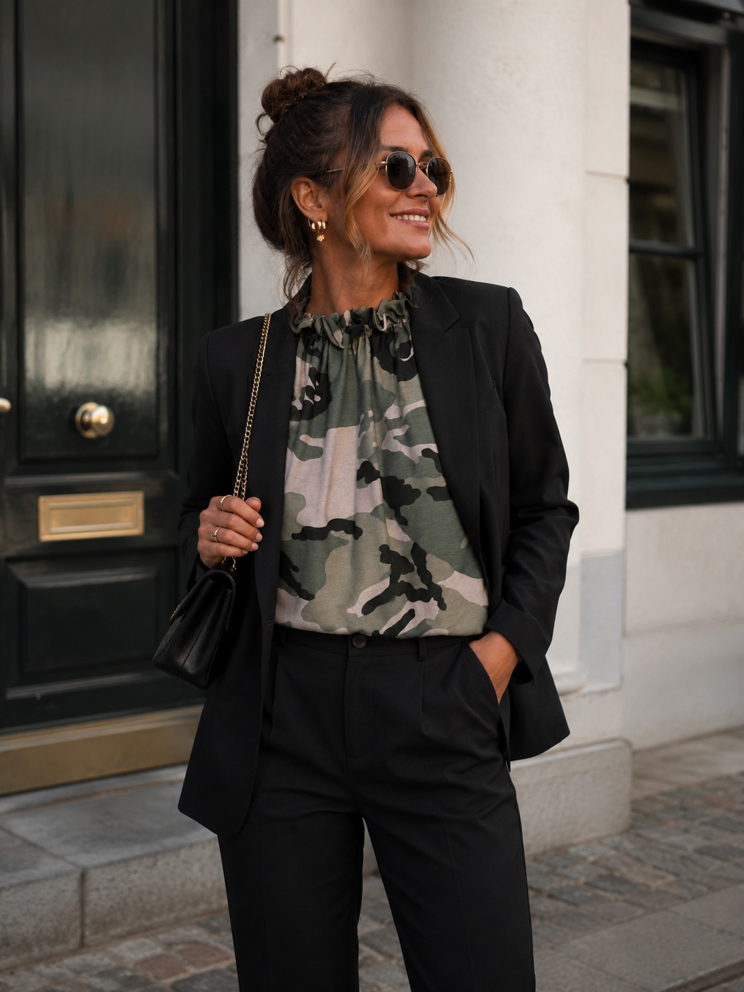 Bluse top Lucina - Military