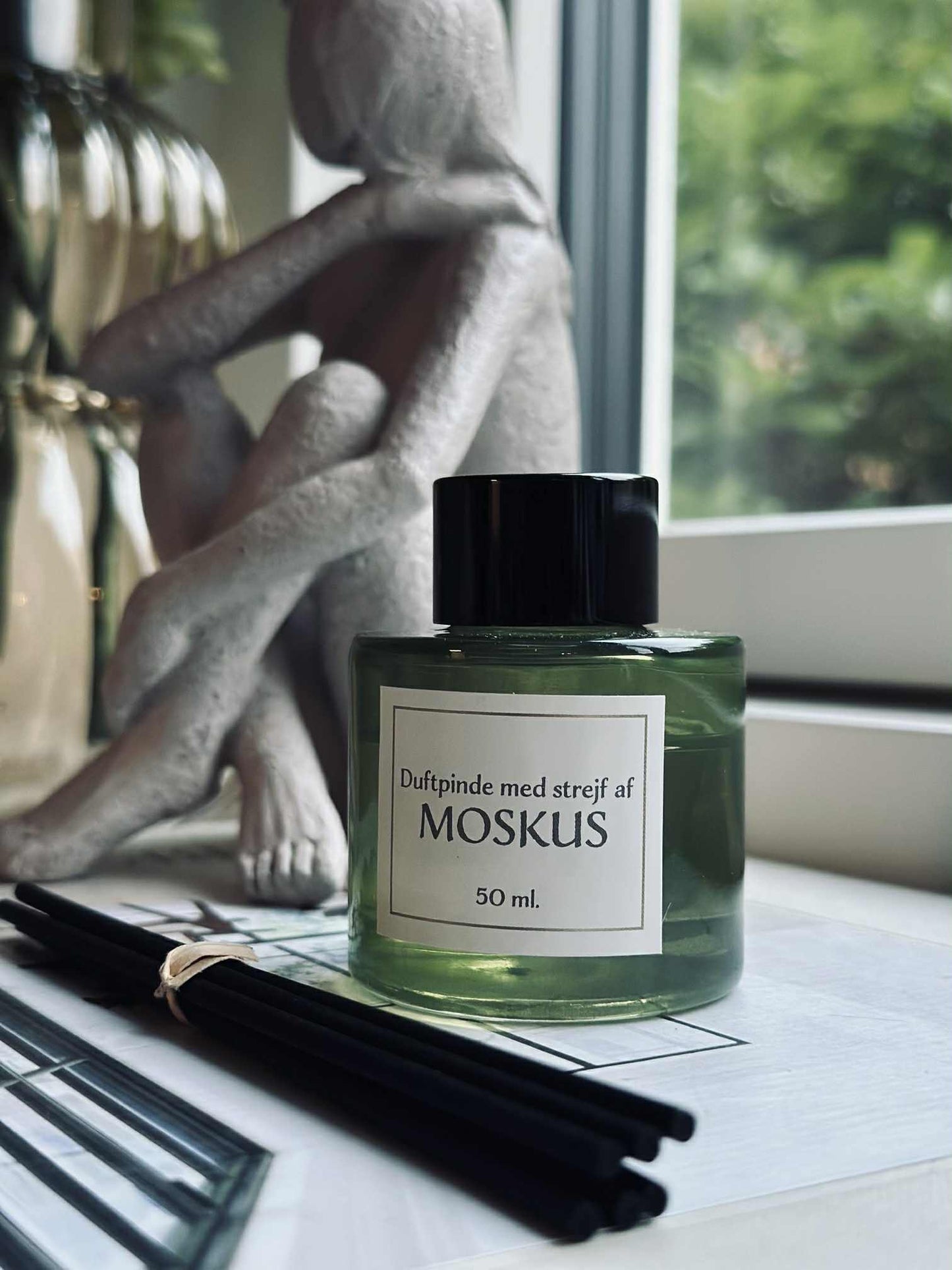 Duftepinde - Moskus 50ml - Oliven farve