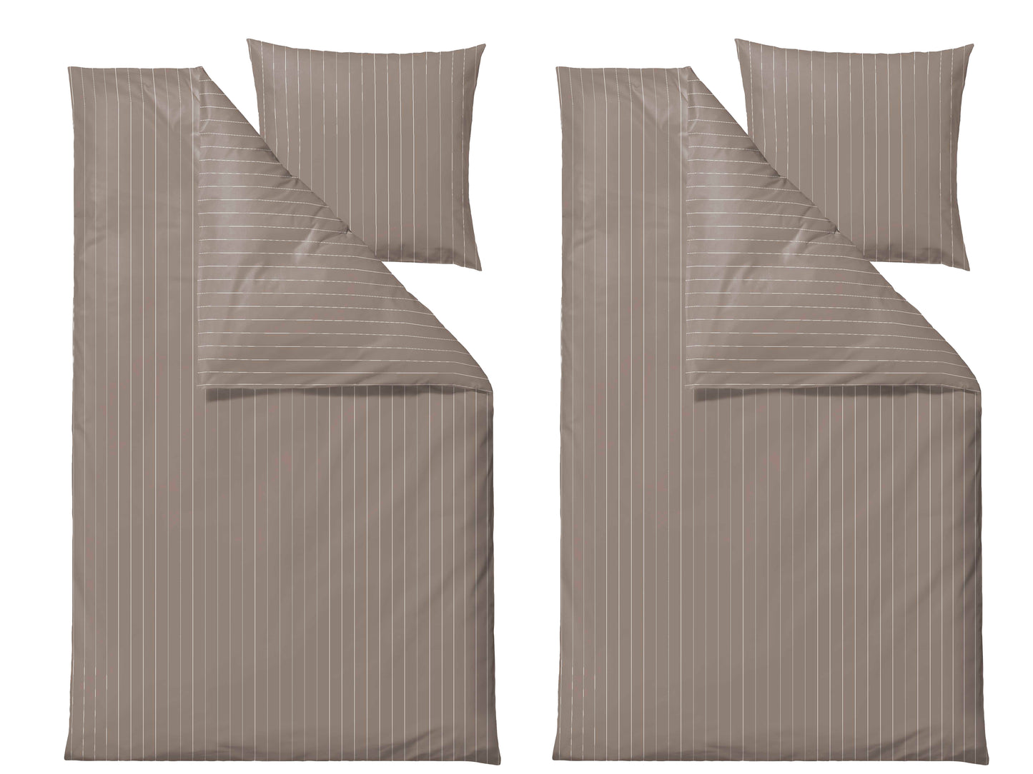 Sengetøj, 2 Sæt - Södahl - 140x220 cm - Zen - Taupe