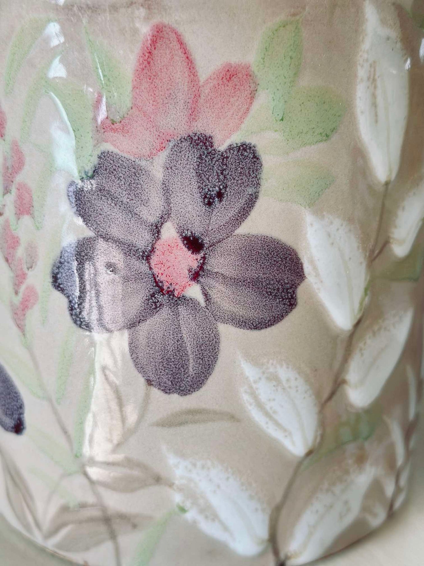 Urtepotte FLORA - Stor håndmalet