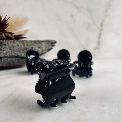Hårklemmer Gaisa Black mini - 4 stk