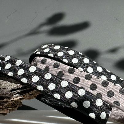 Hårelastikker Black / Grey - 3 stk