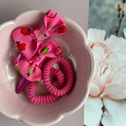 Håraccessories sæt Mynte - Pink