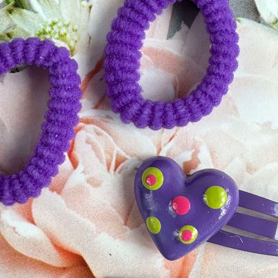 Håraccessories sæt Frida - Lilla