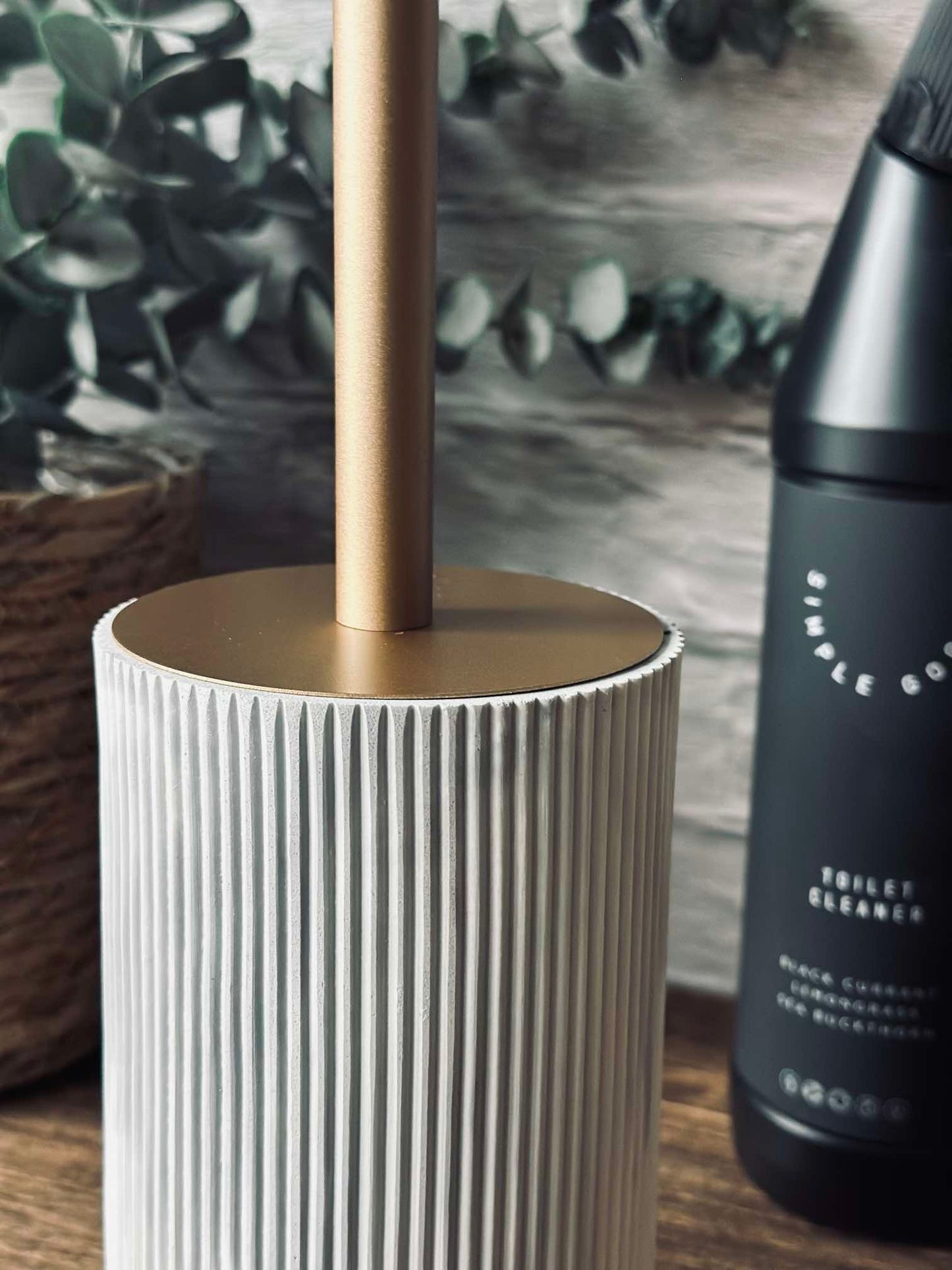 Toiletbørste marmor look