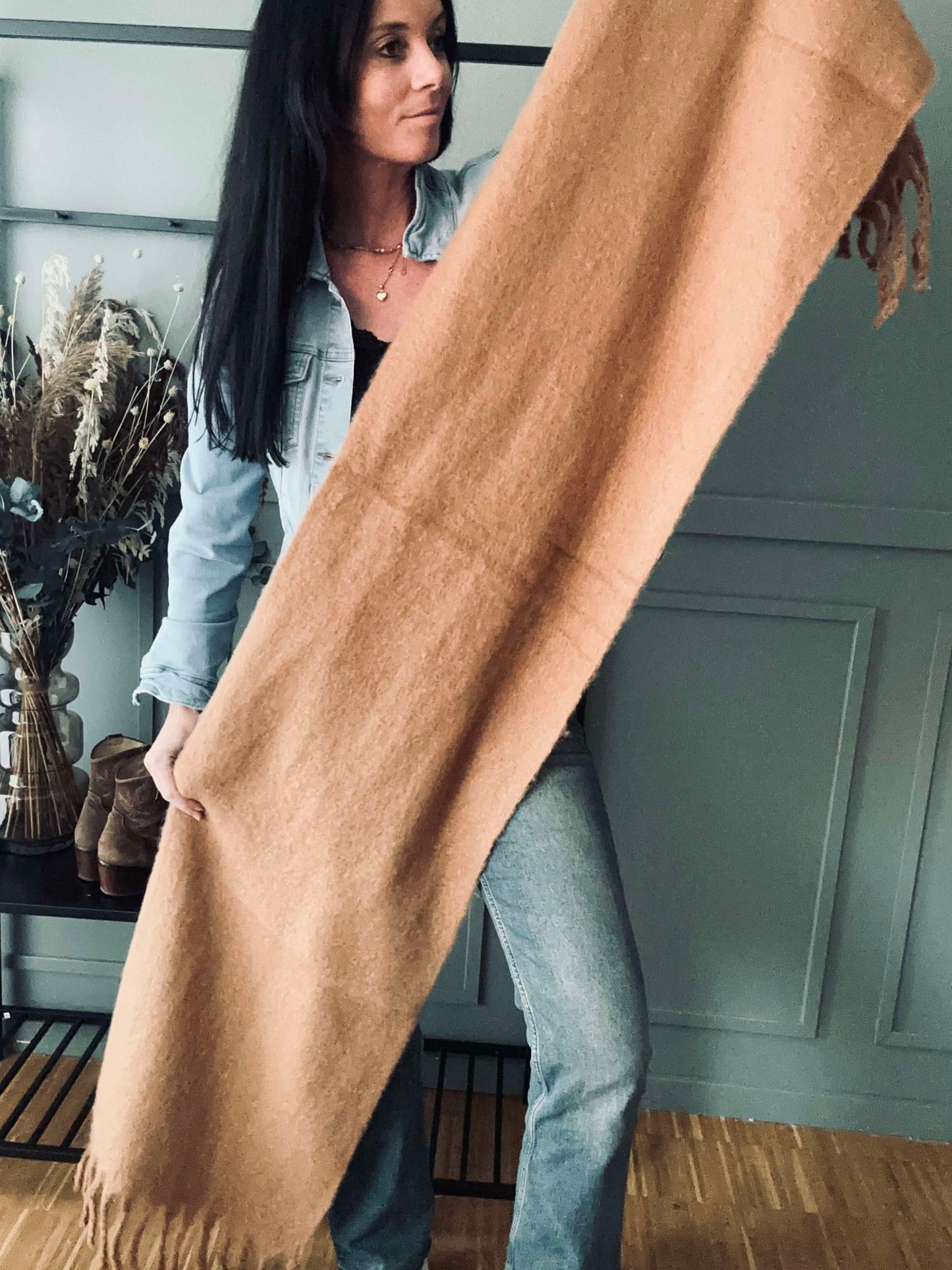 Tørklæde Vamset Camel
