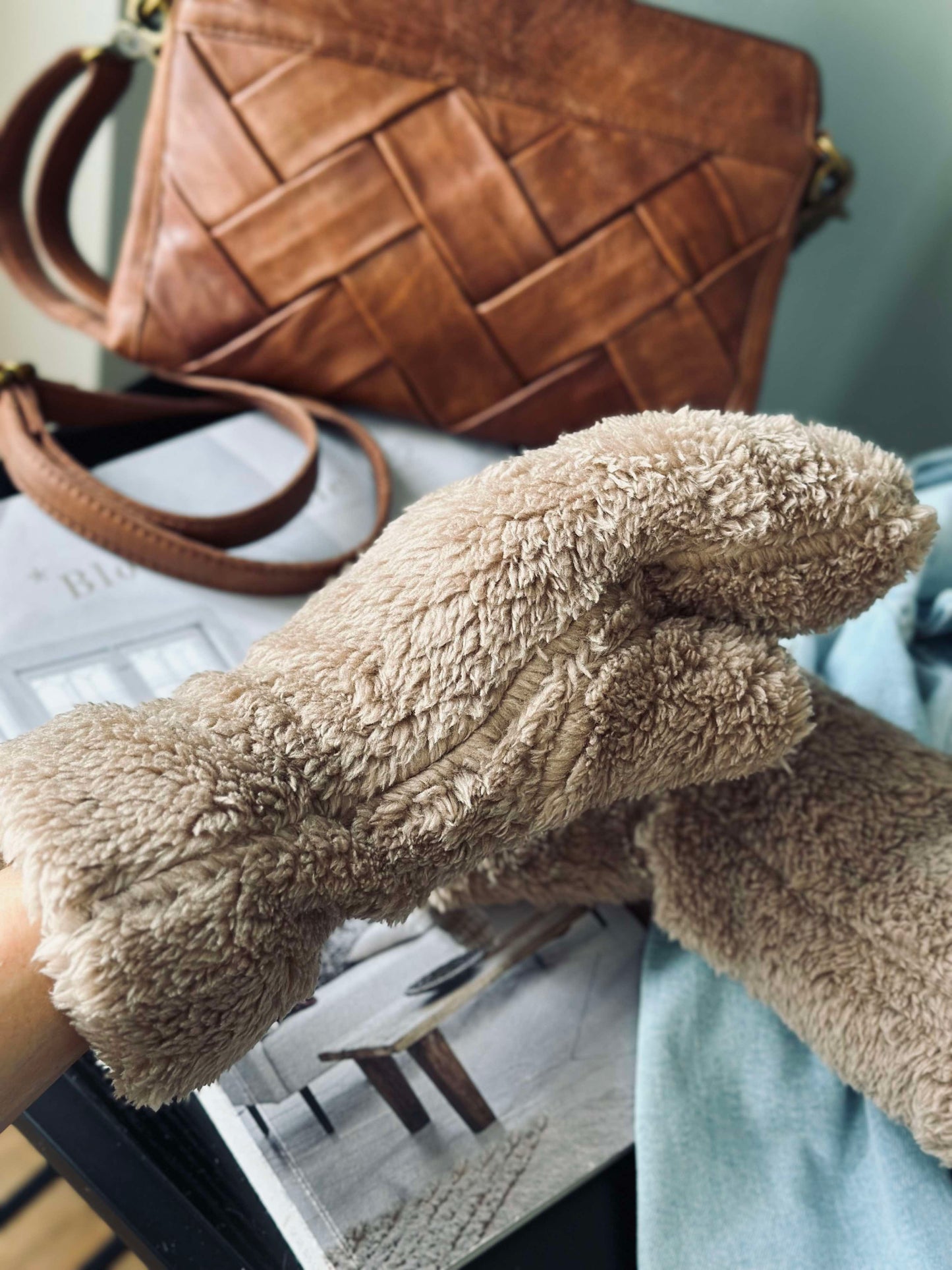 Luffer - Brown fleece