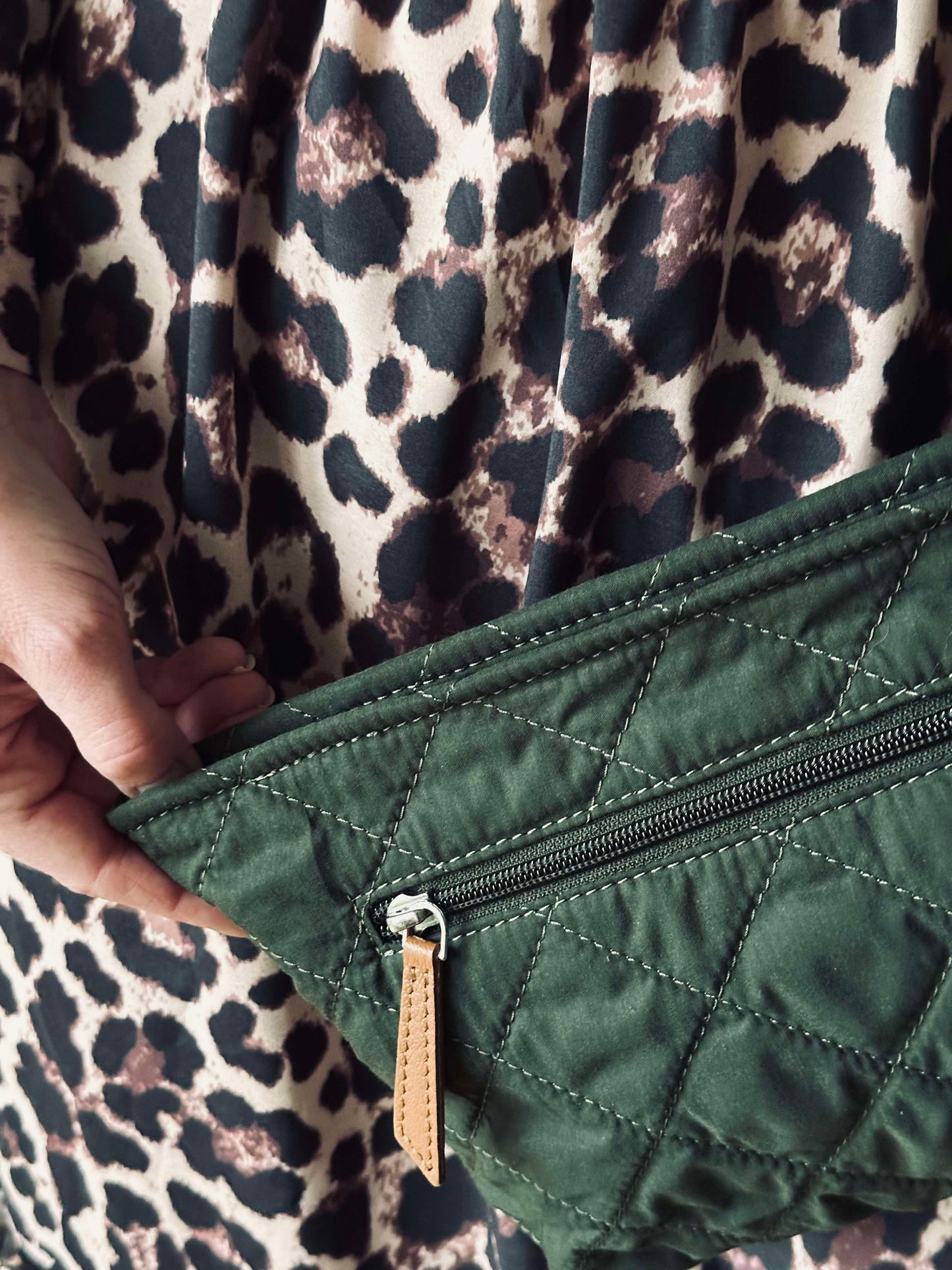 Toilettaske / Clutch Grøn