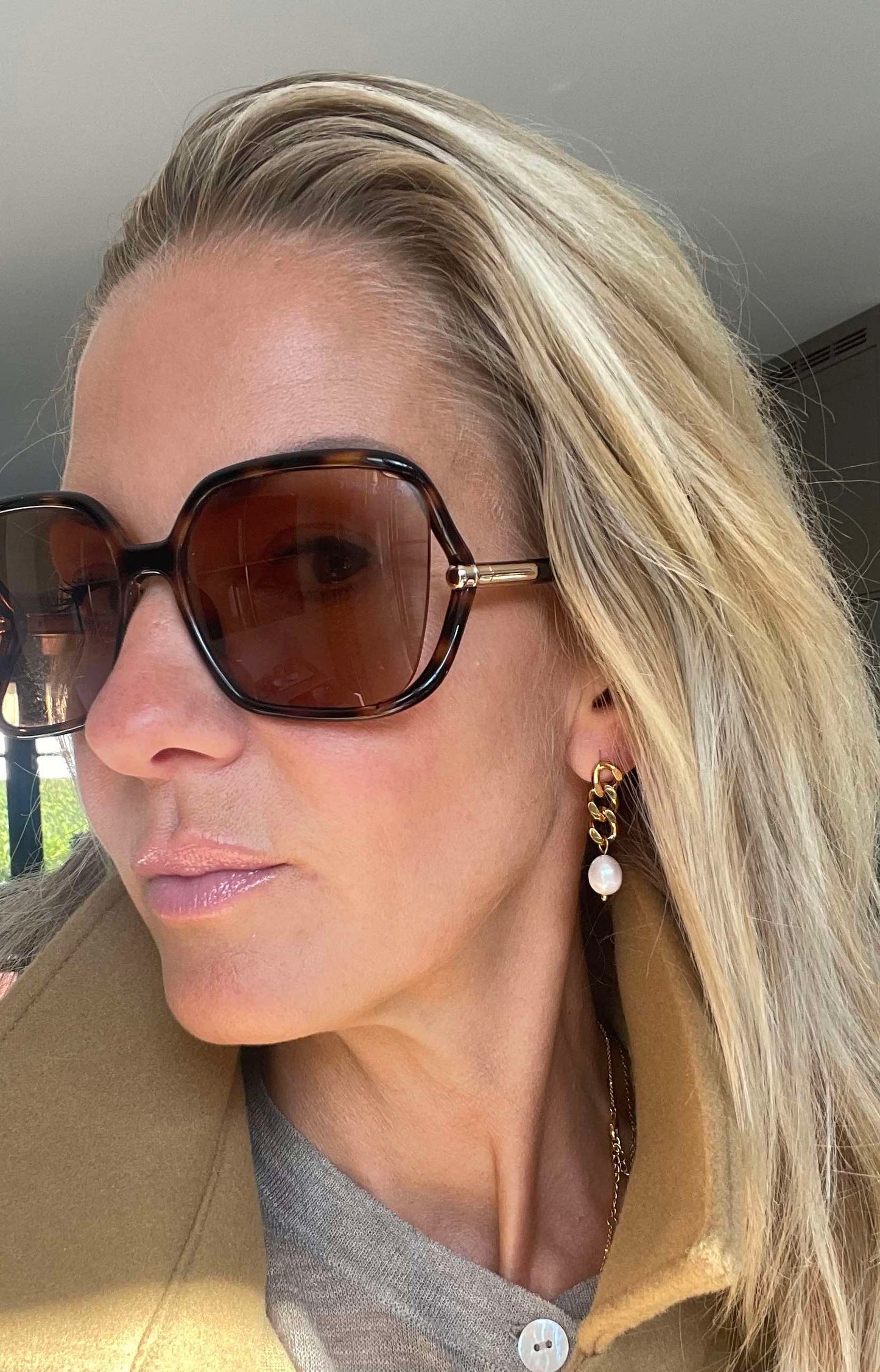 Øreringe Elsa 18k forgyldt