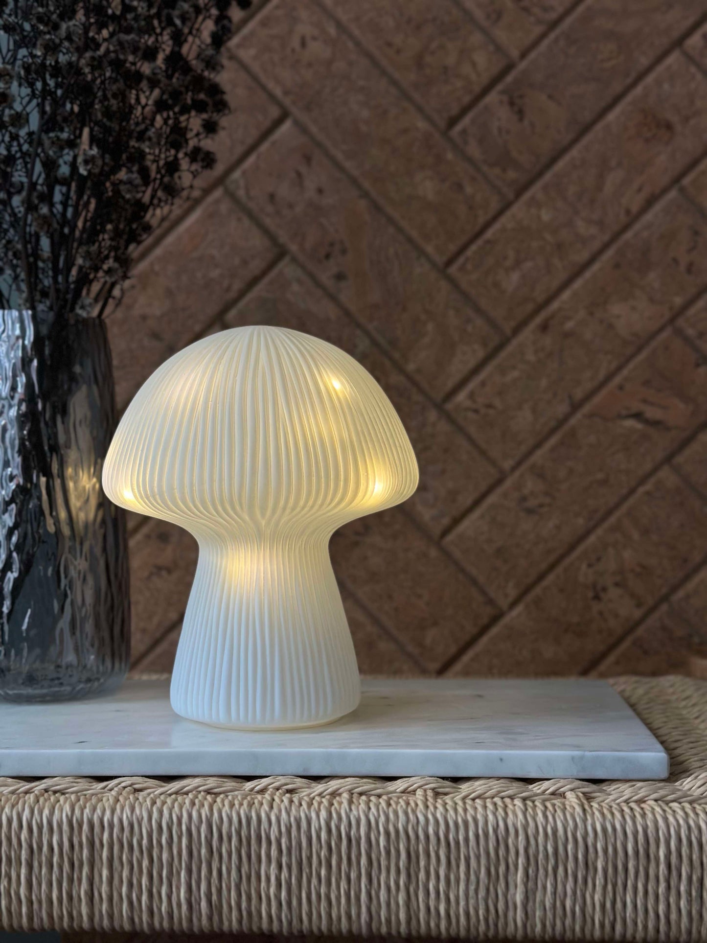 Mushroom Astrid - White 20 cm