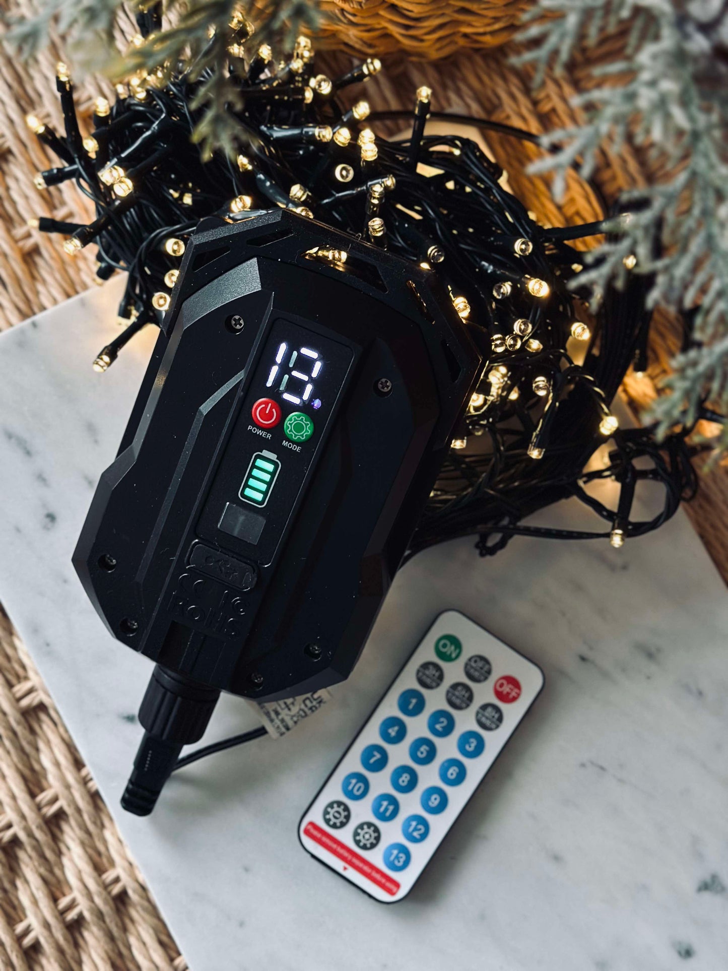 Lyskæde med solceller og USB - 480 led lys