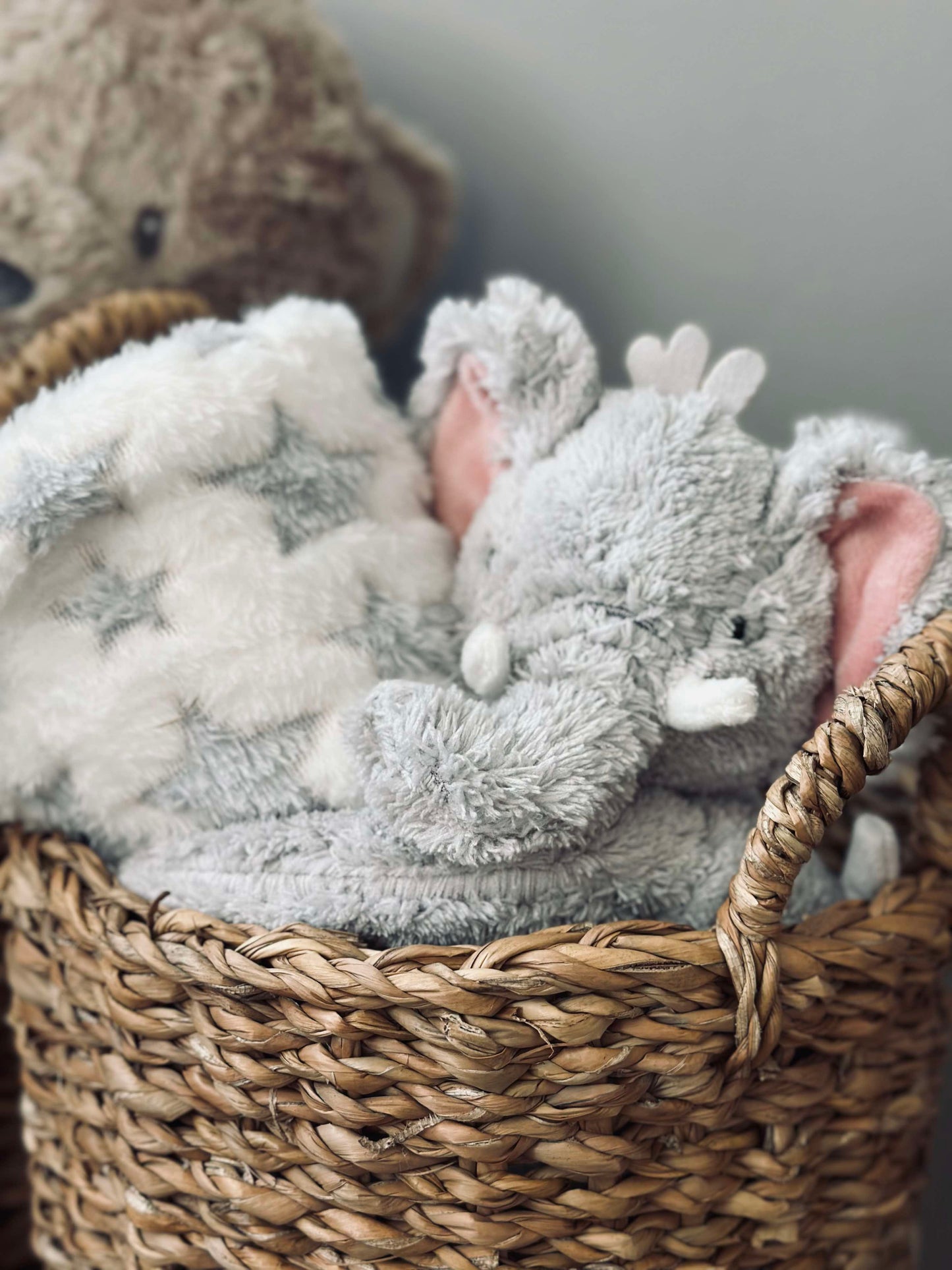 Babytæppe med bamse - Elefant