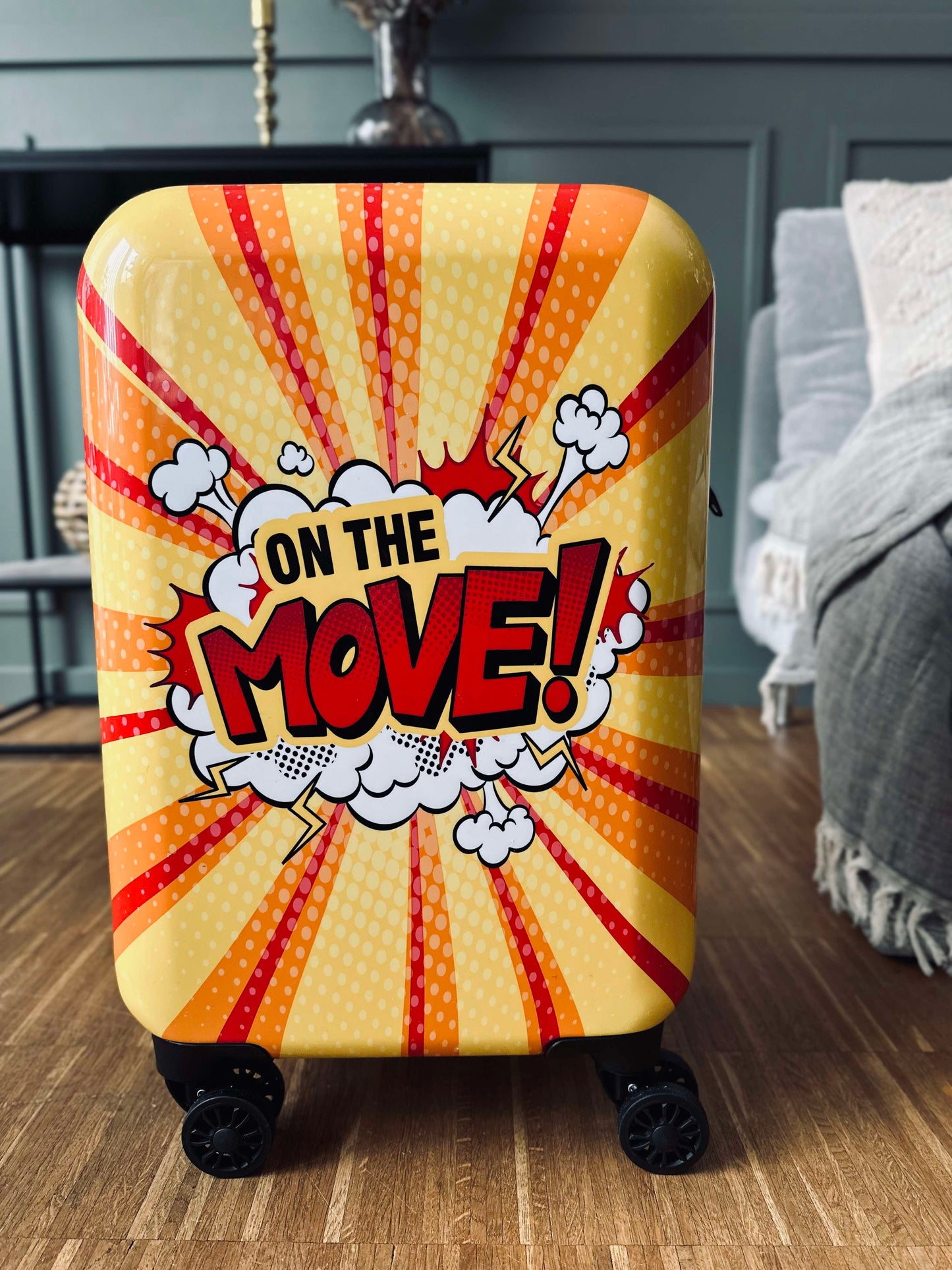 Trolley Kuffert 55 cm - Gul letvægt