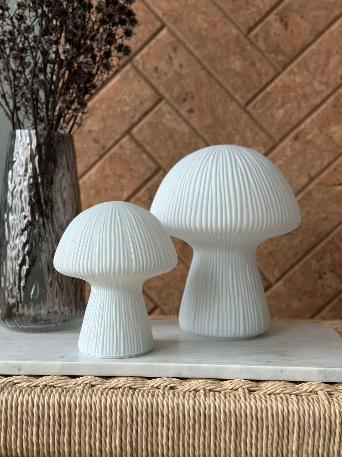 Mushroom Astrid - White 15 cm