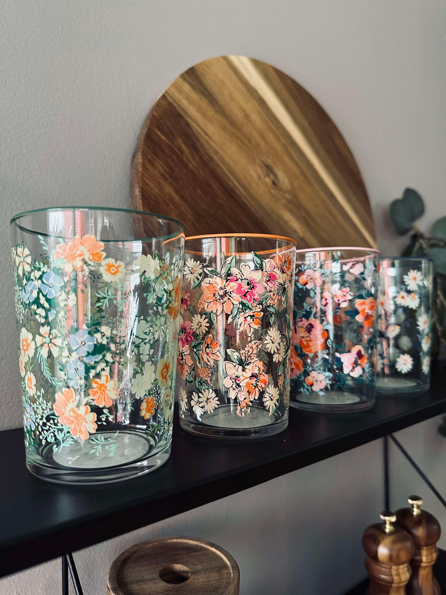 Drikkeglas Flora - pakke med 4 stk