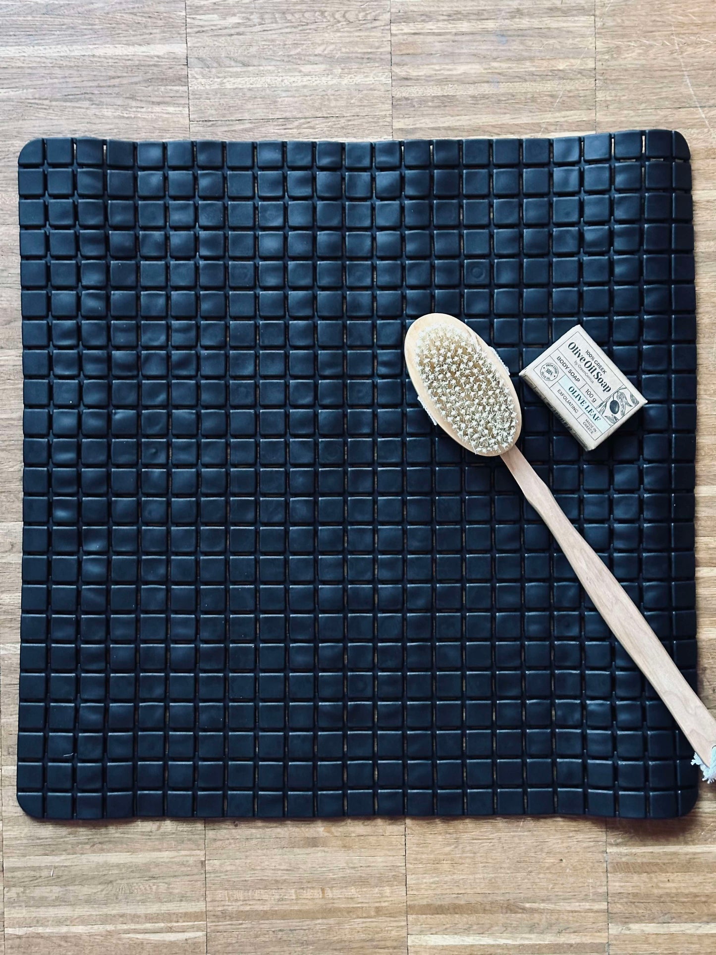 Bademåtte med sugekopper - Black