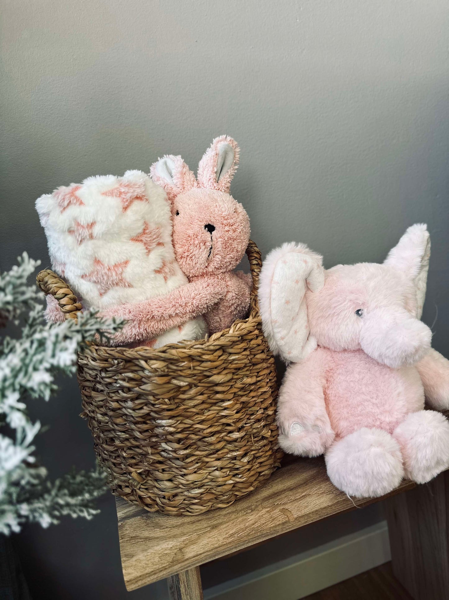 Bamse Elefant 25cm - Lyserød