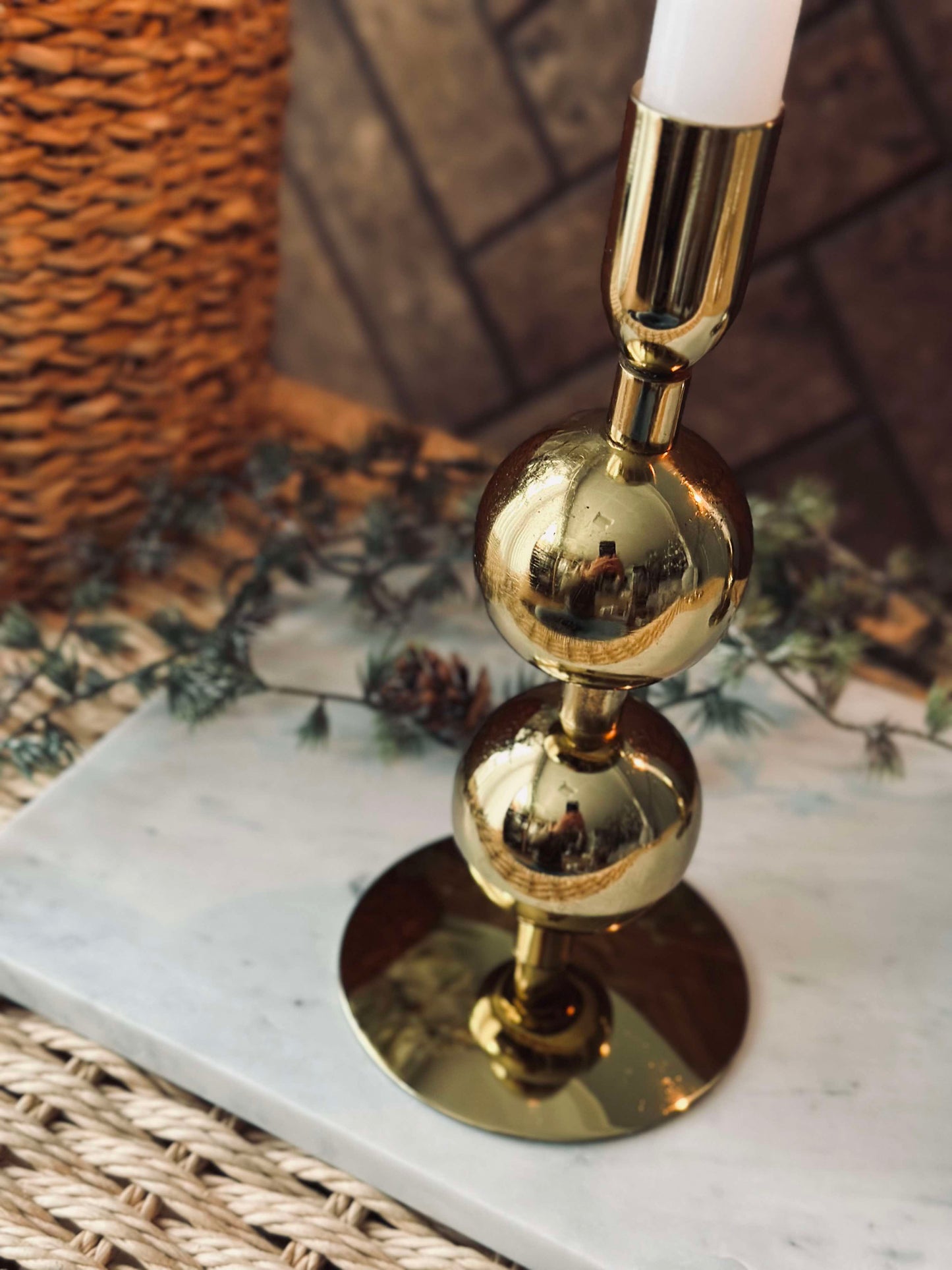Lysestage NOYA - Gold 20 cm