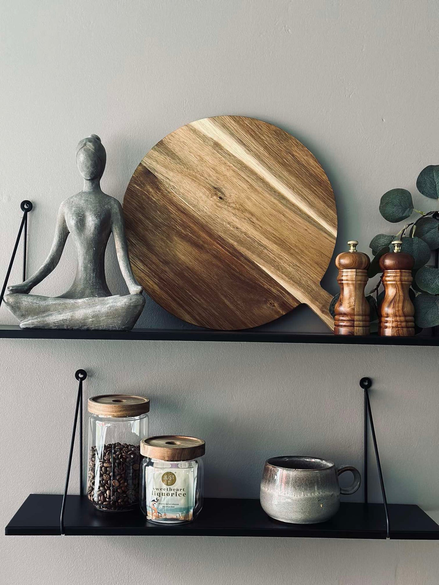 Skærebræt i Akacietræ - Pizza