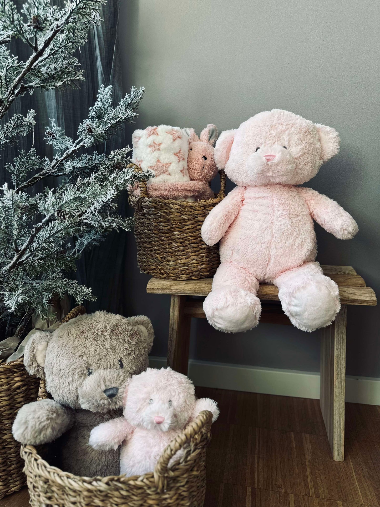 Babytæppe med bamse - Kanin