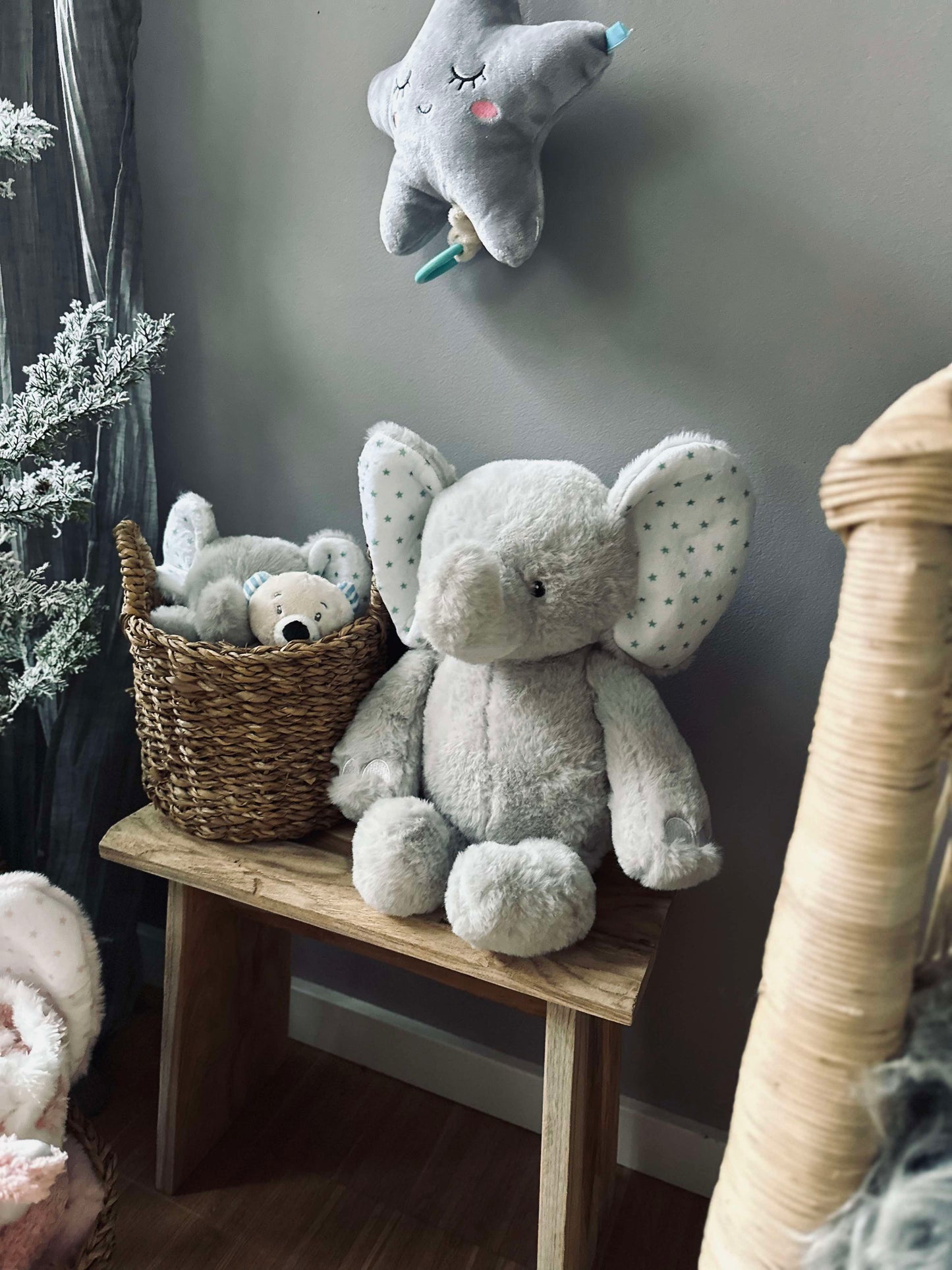Bamse Elefant 38cm - Grå