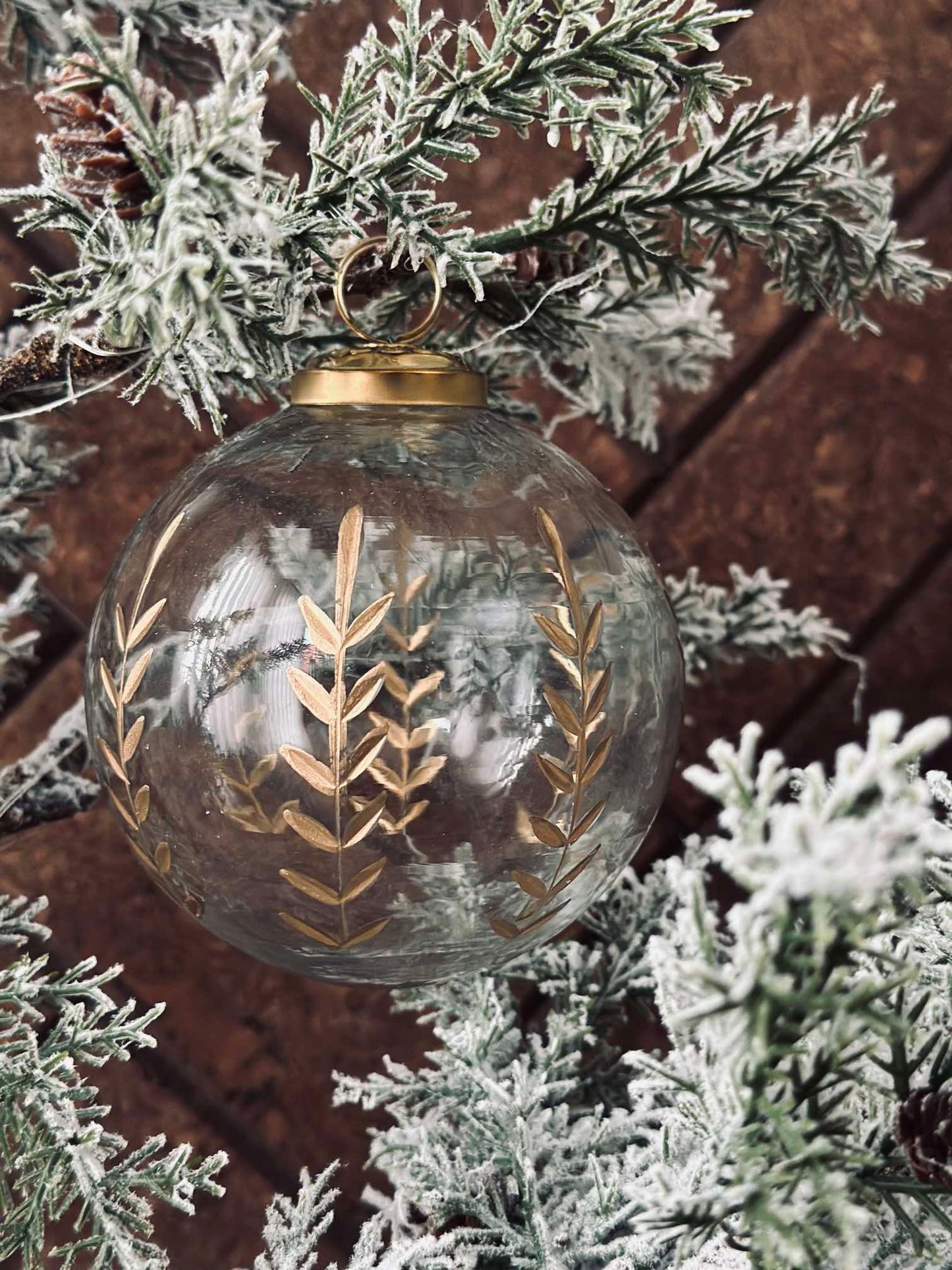 Julekugler i glas - Pakke med 2 stk