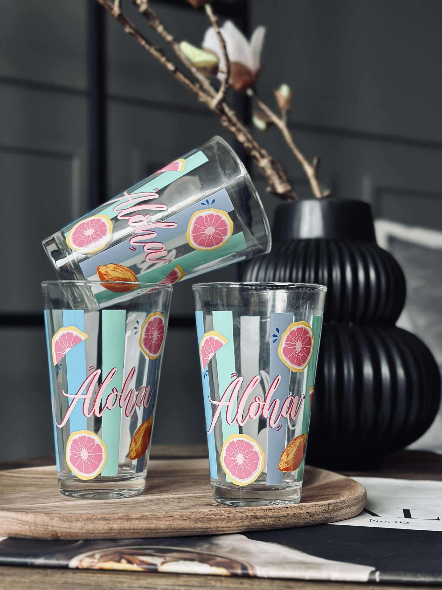 Glas Summer - Sæt af 3 stk.