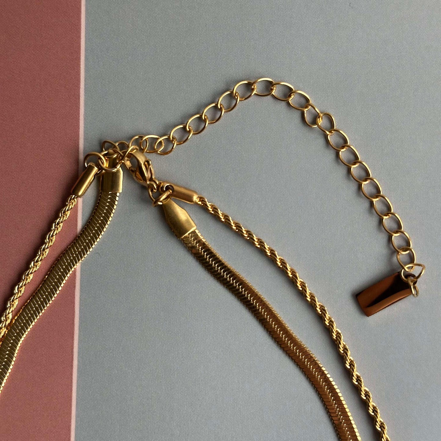 Halskæde Lykke 18k forgyldt