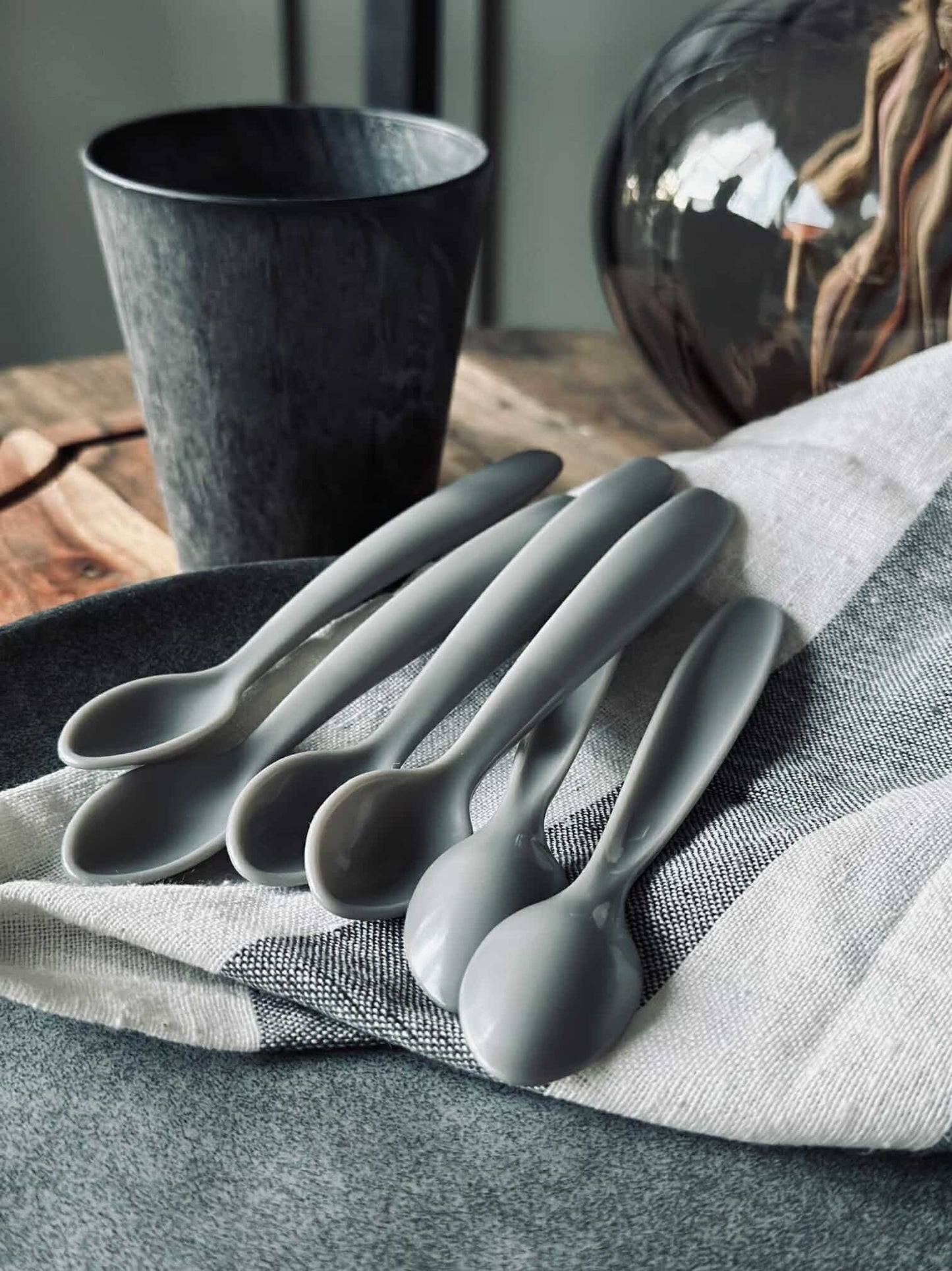 Babyskeer - Grey - 6 stk.