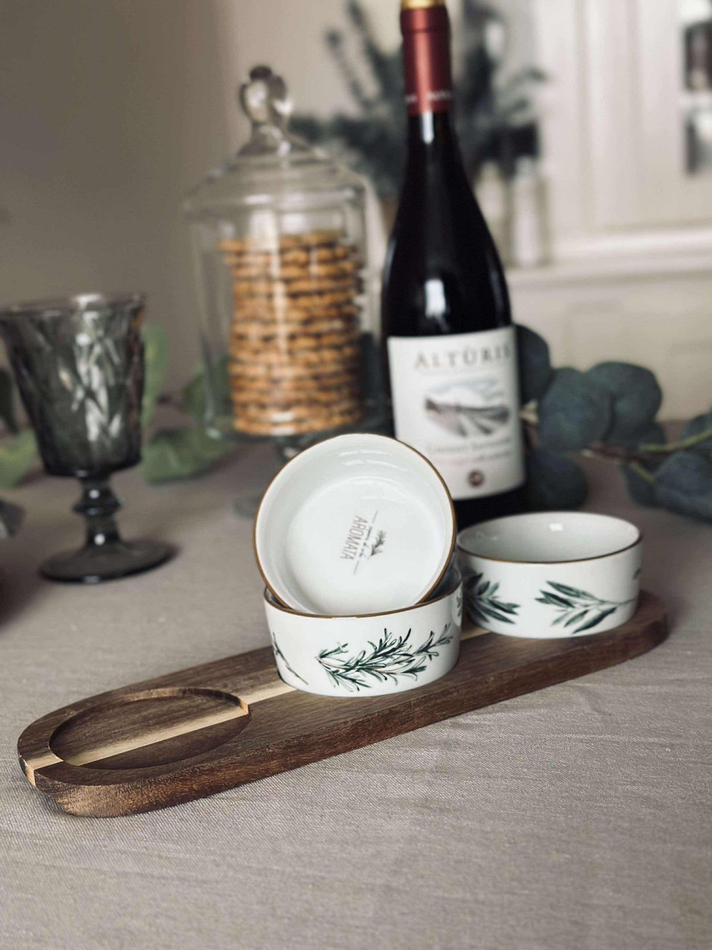 Tapas - 3 skåle og fad