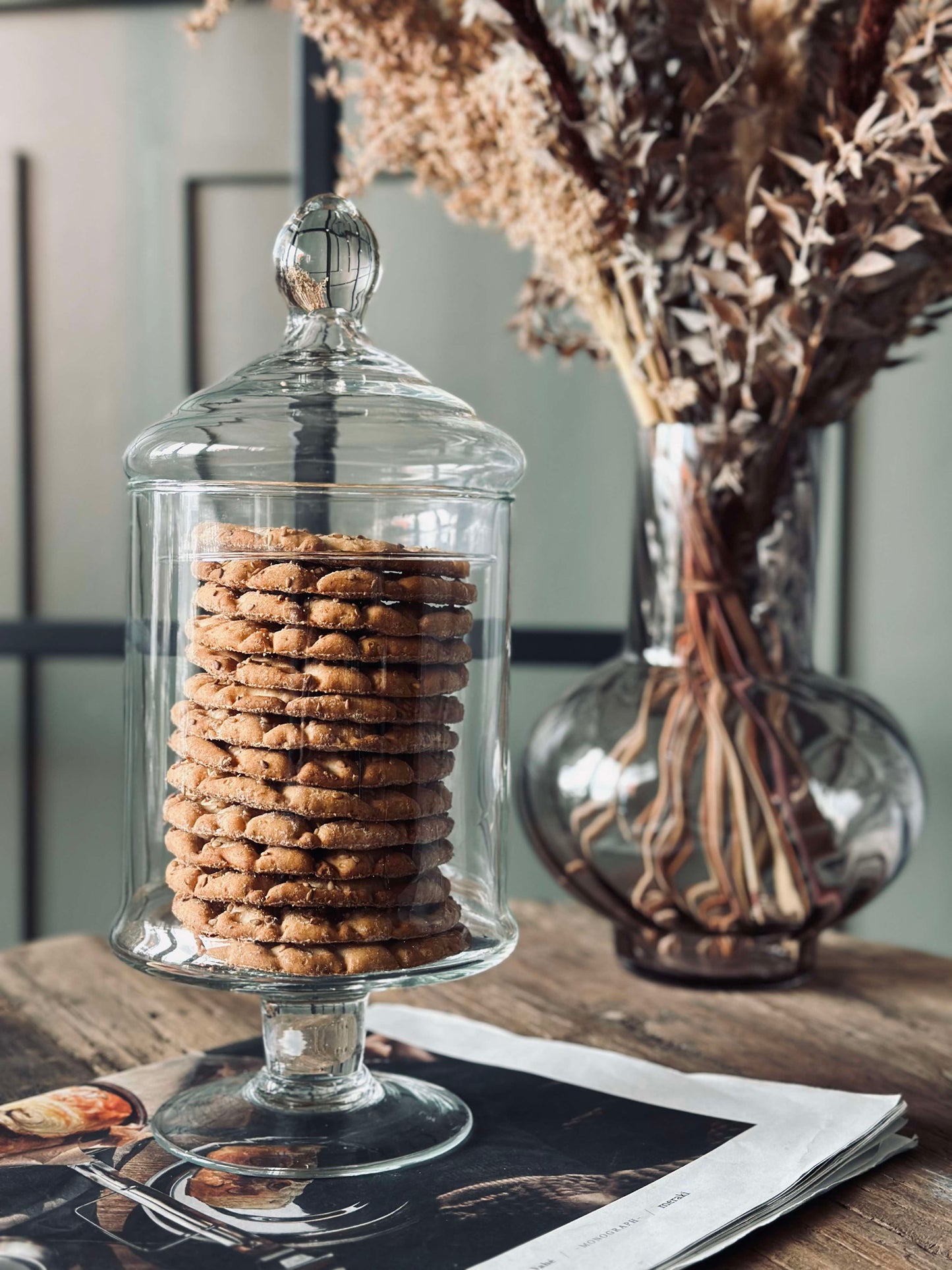 Opbevaring med låg - Glas