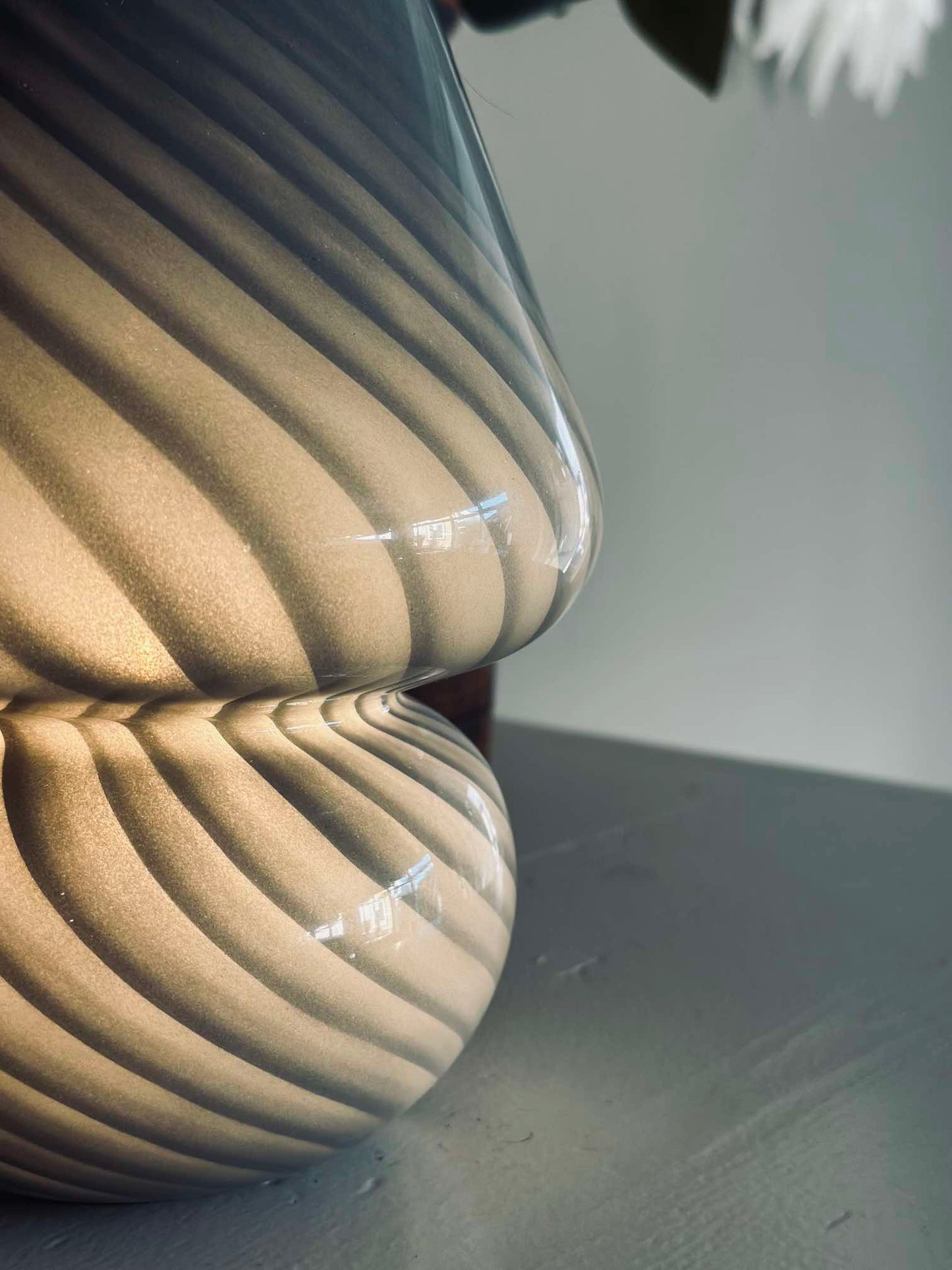 Mushroom Small - Grå mundblæst glas