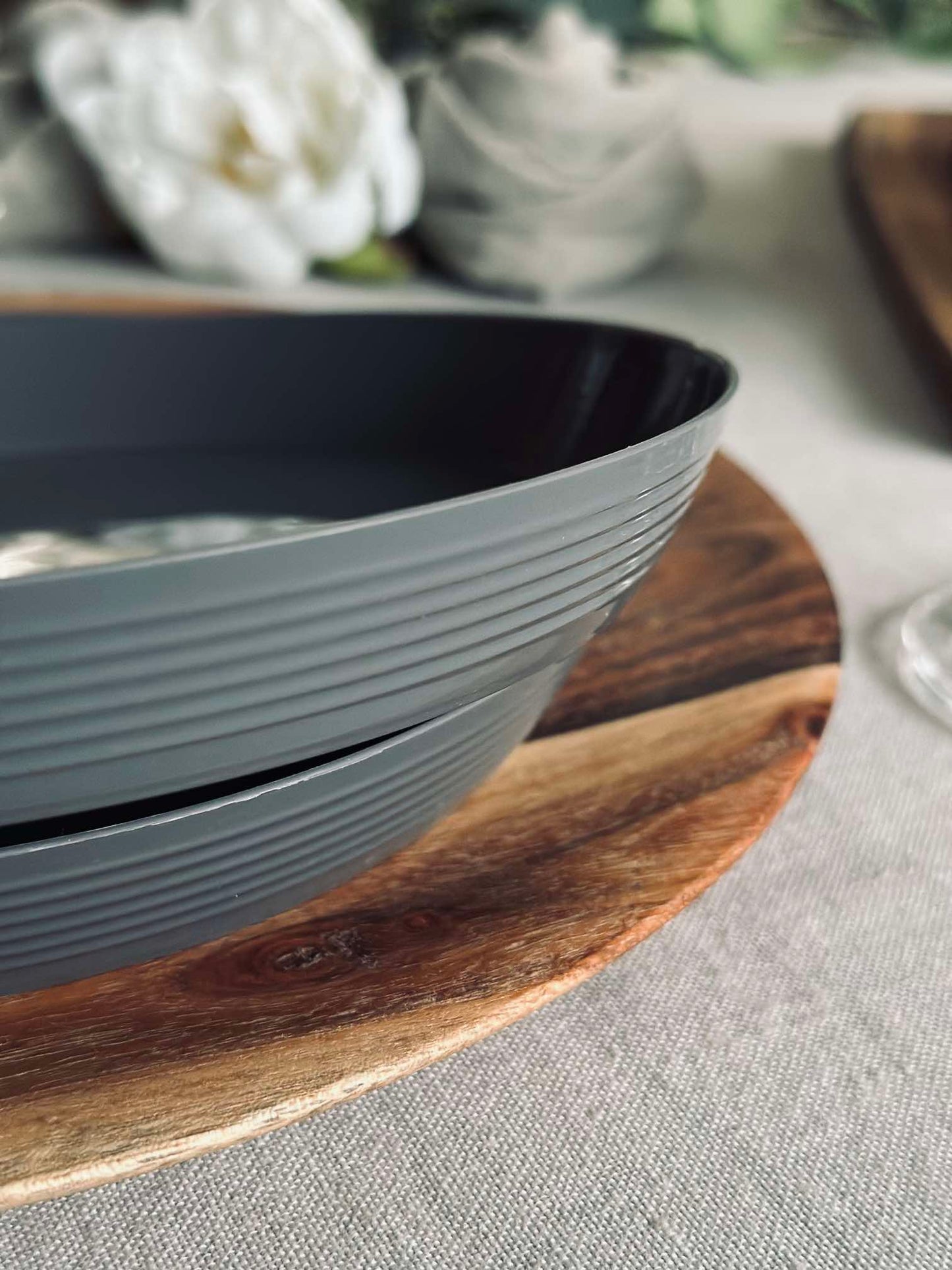 Tallerken Norma 20cm - Stone grey 2stk.