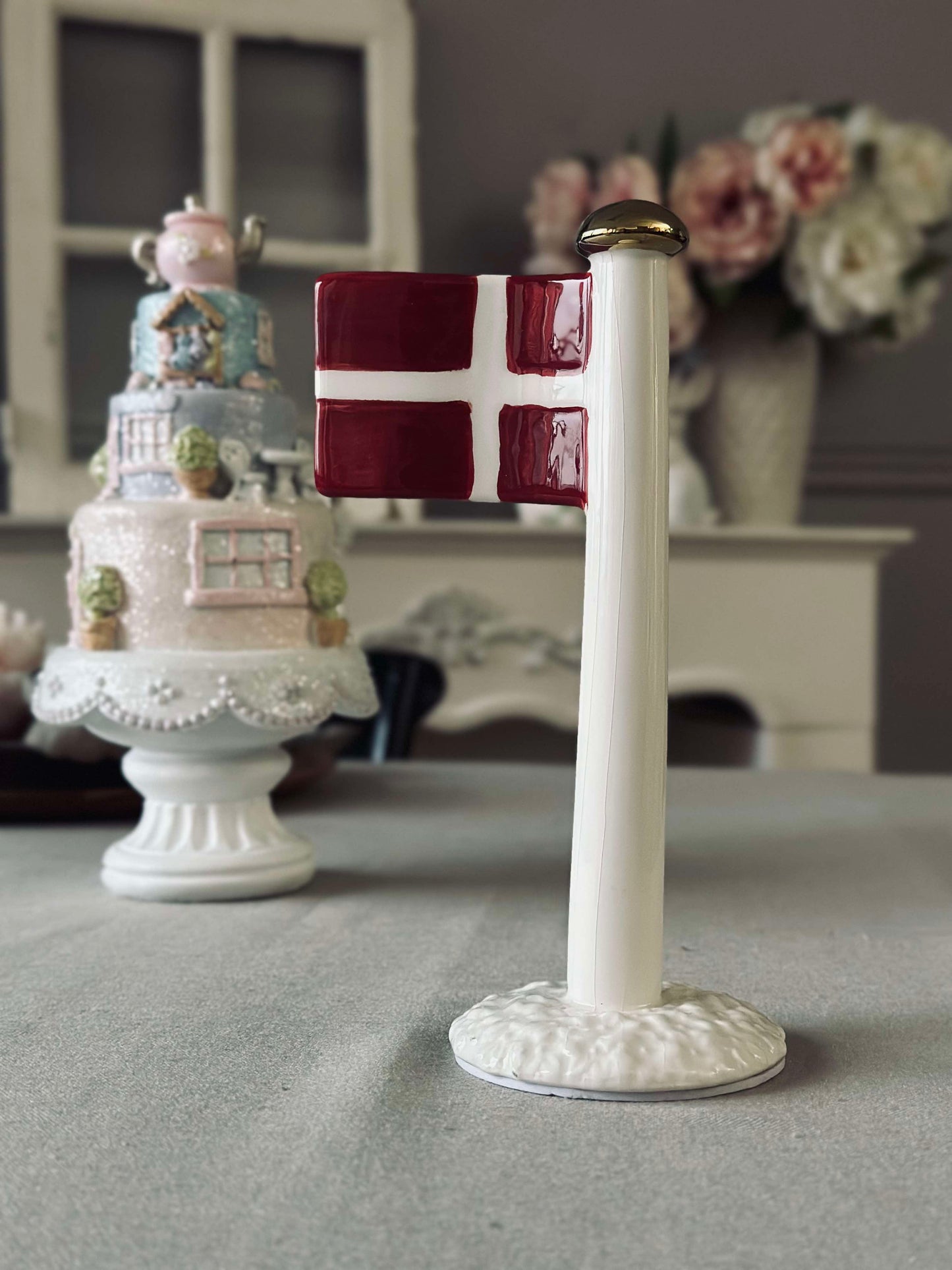 Flag keramik – Dannebrog