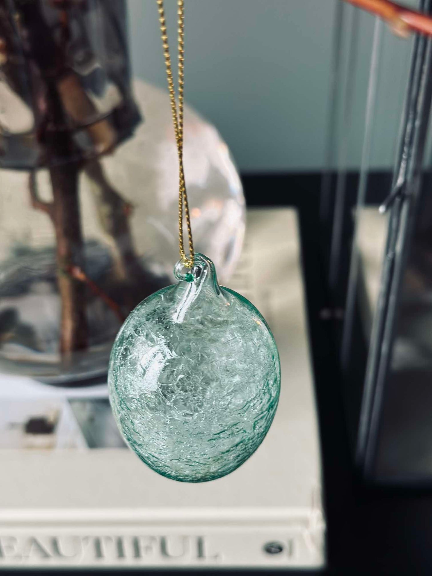 Ophæng Æg i glas - 3 stk. Grøn