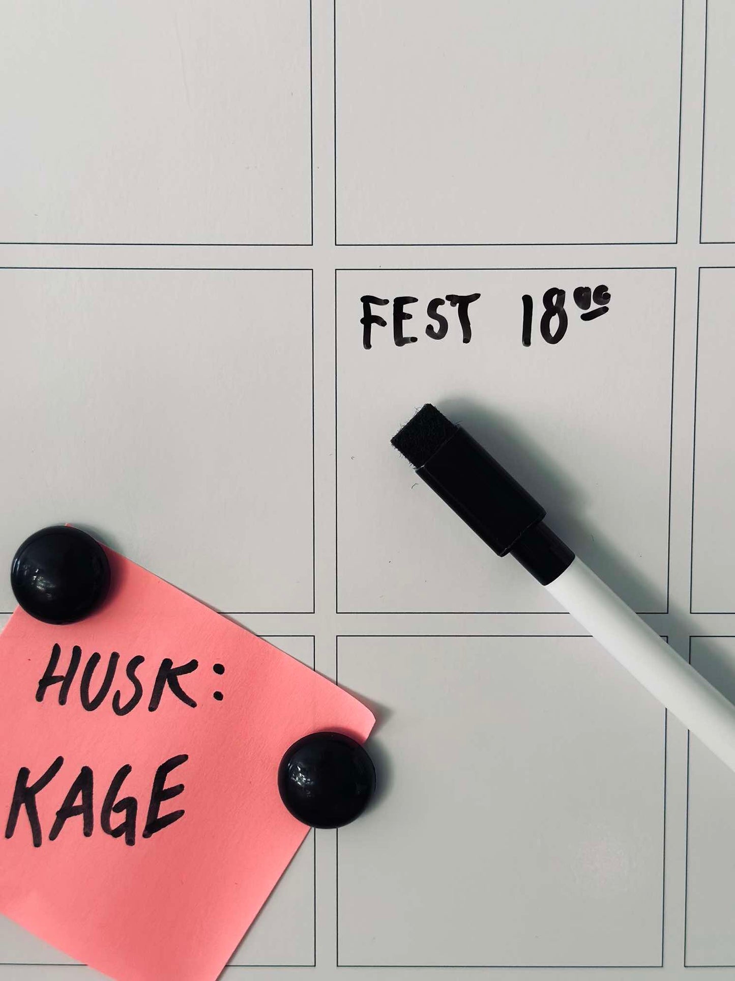 Whiteboard magnetisk - Planner