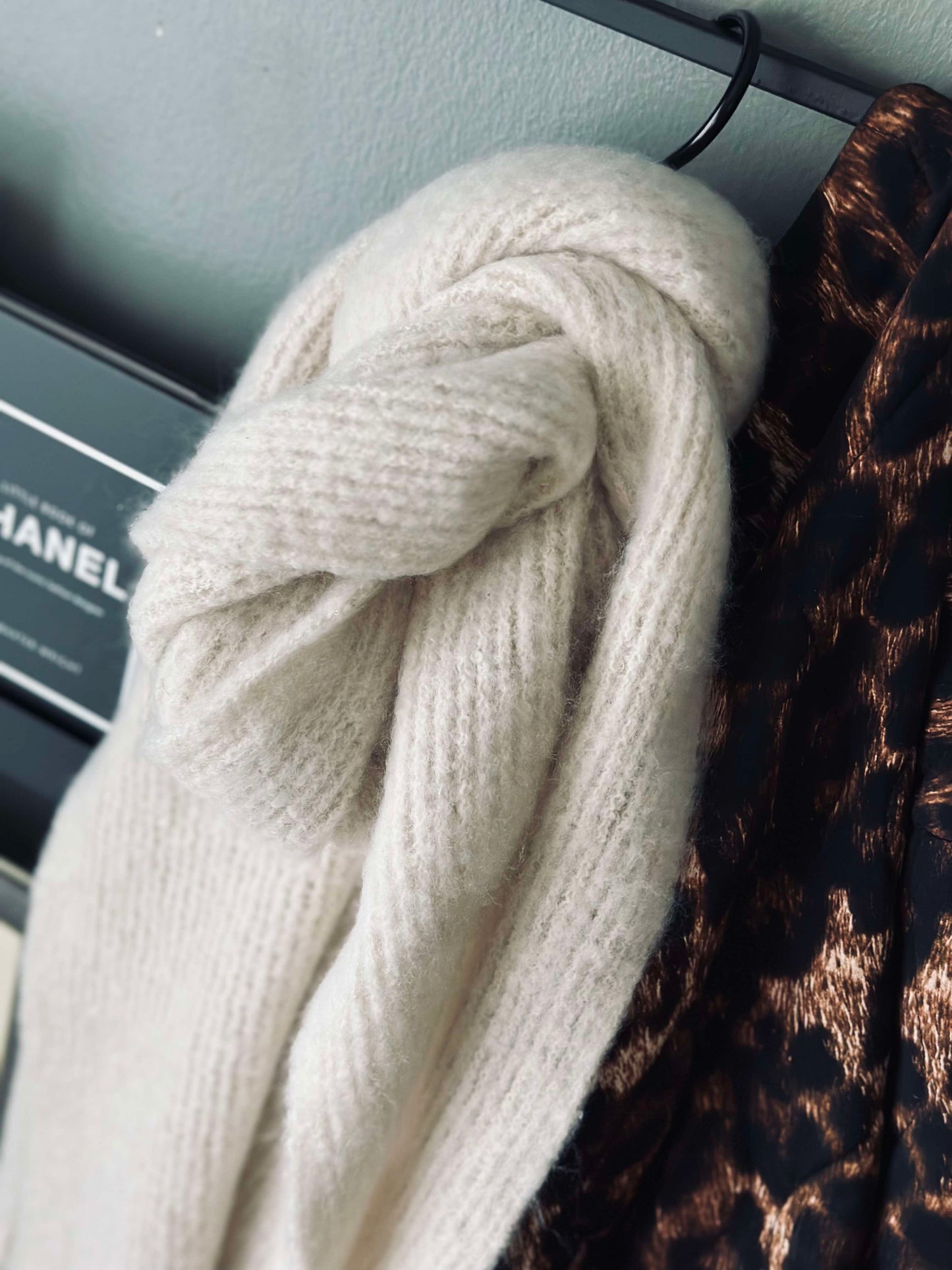 Tørklæde creme - Super soft