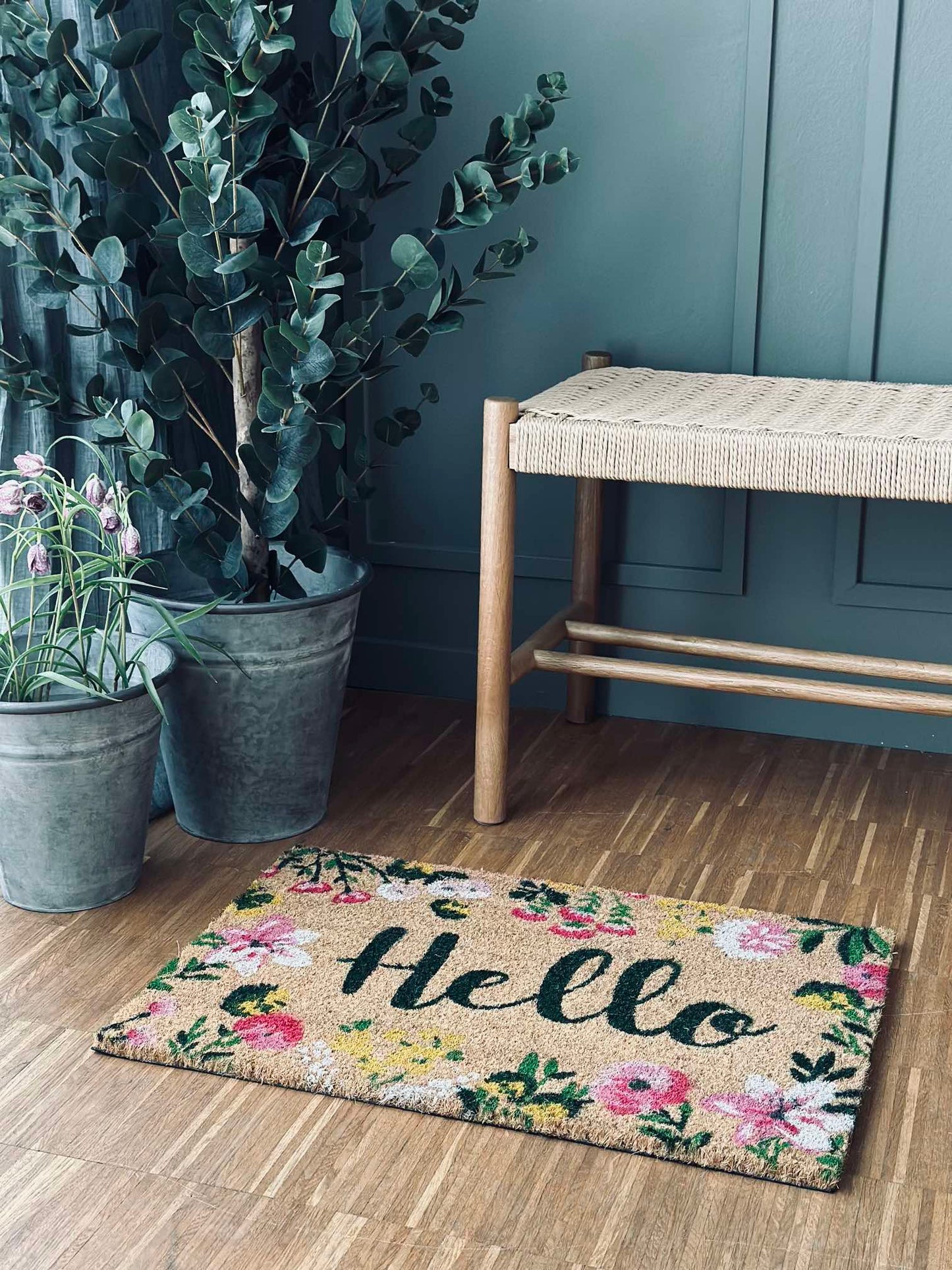 Dørmåtte Hello Flora