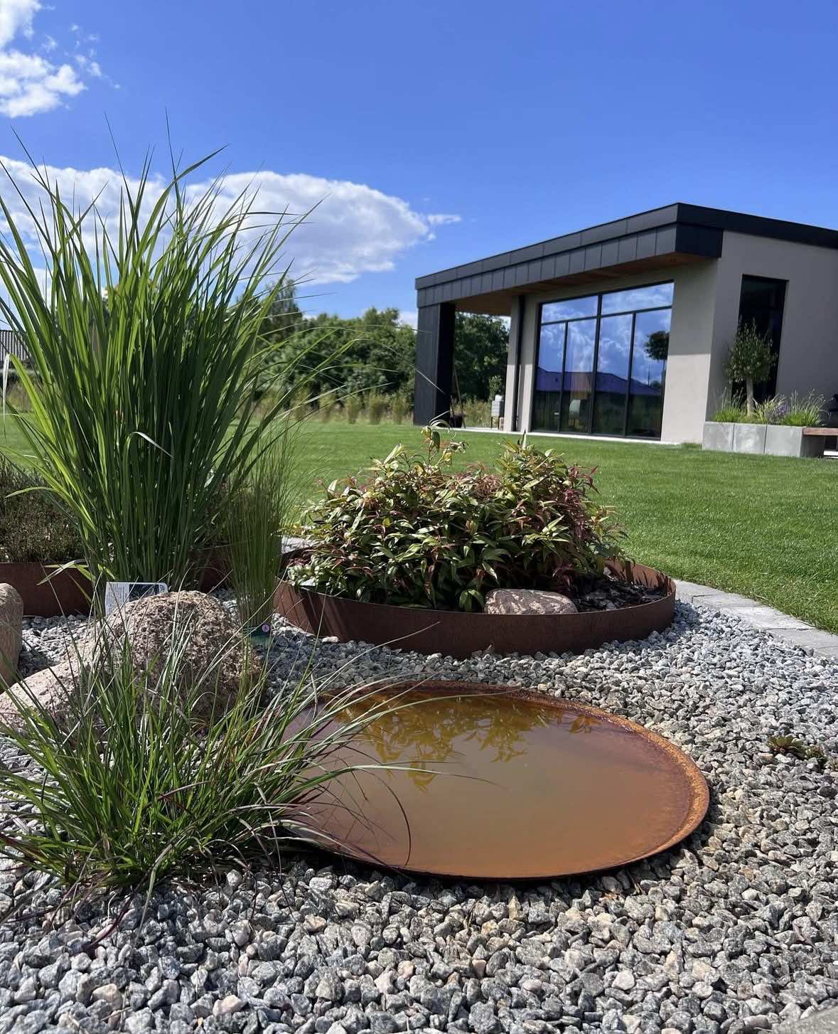 Ring til spejlbassin - Dia 40 Corten Rust