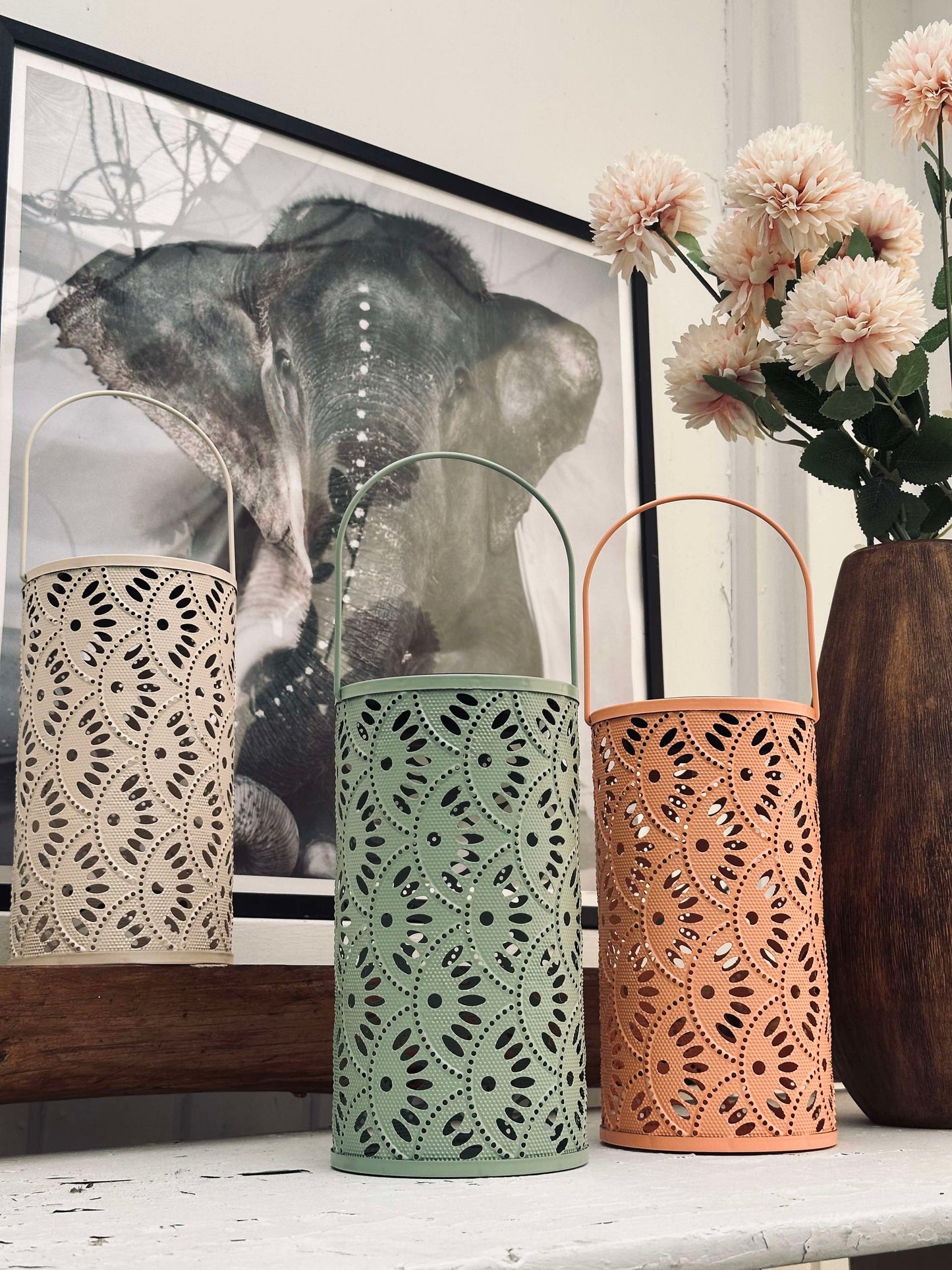 Lanterne DELI m. Solceller – Coral