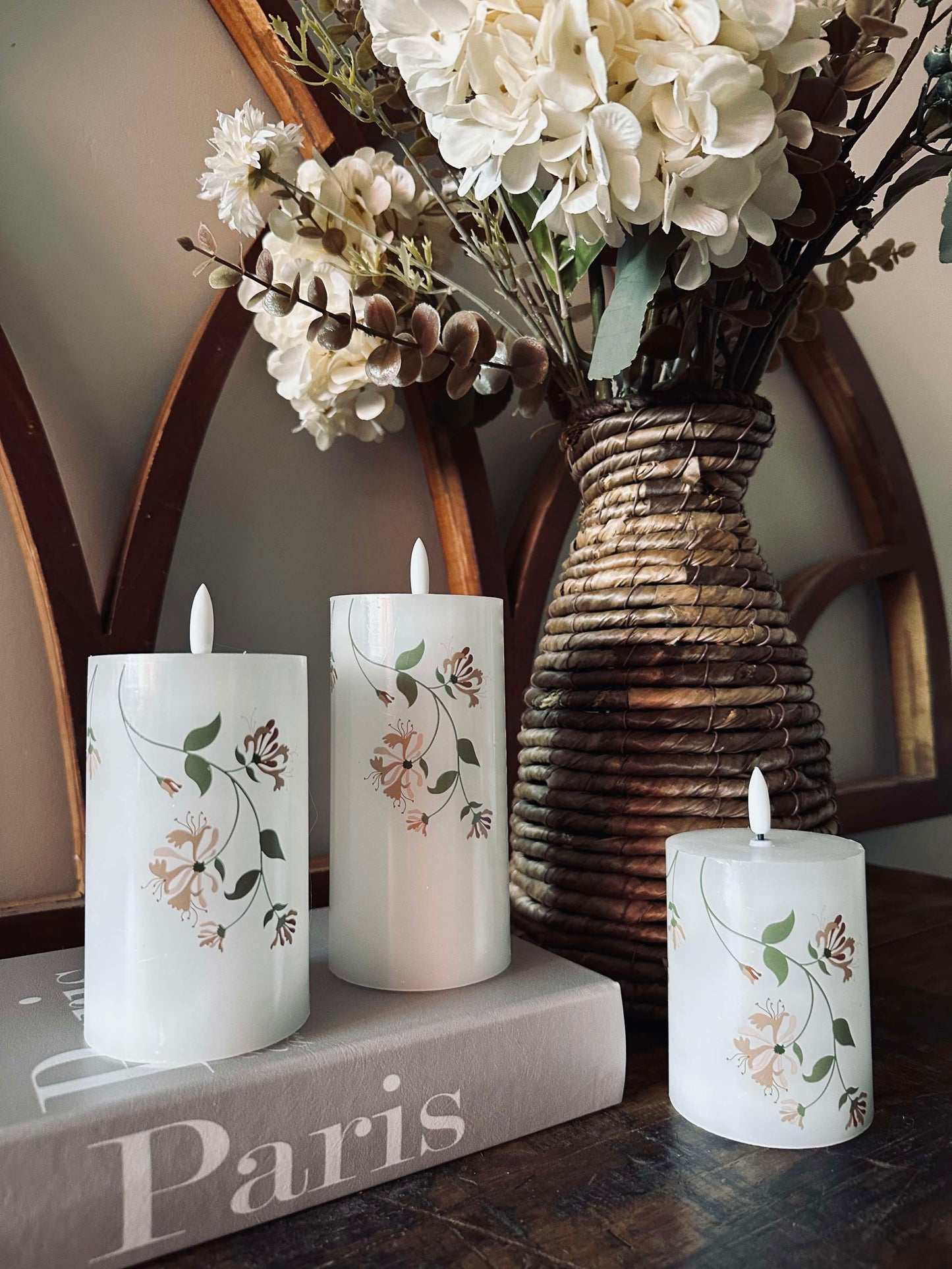 LED Rose flower – Sæt med 3 stk og fjernbetjening