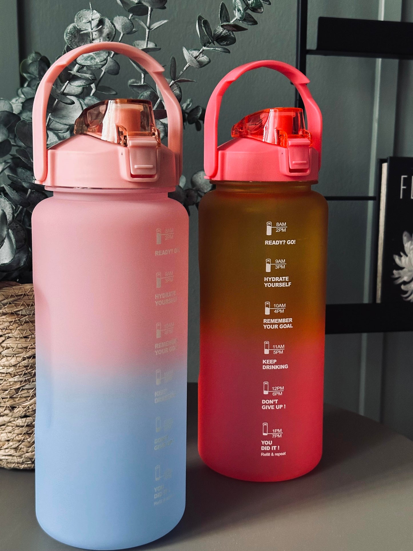 Drikkeflaske 2000ml - Pink / Blue