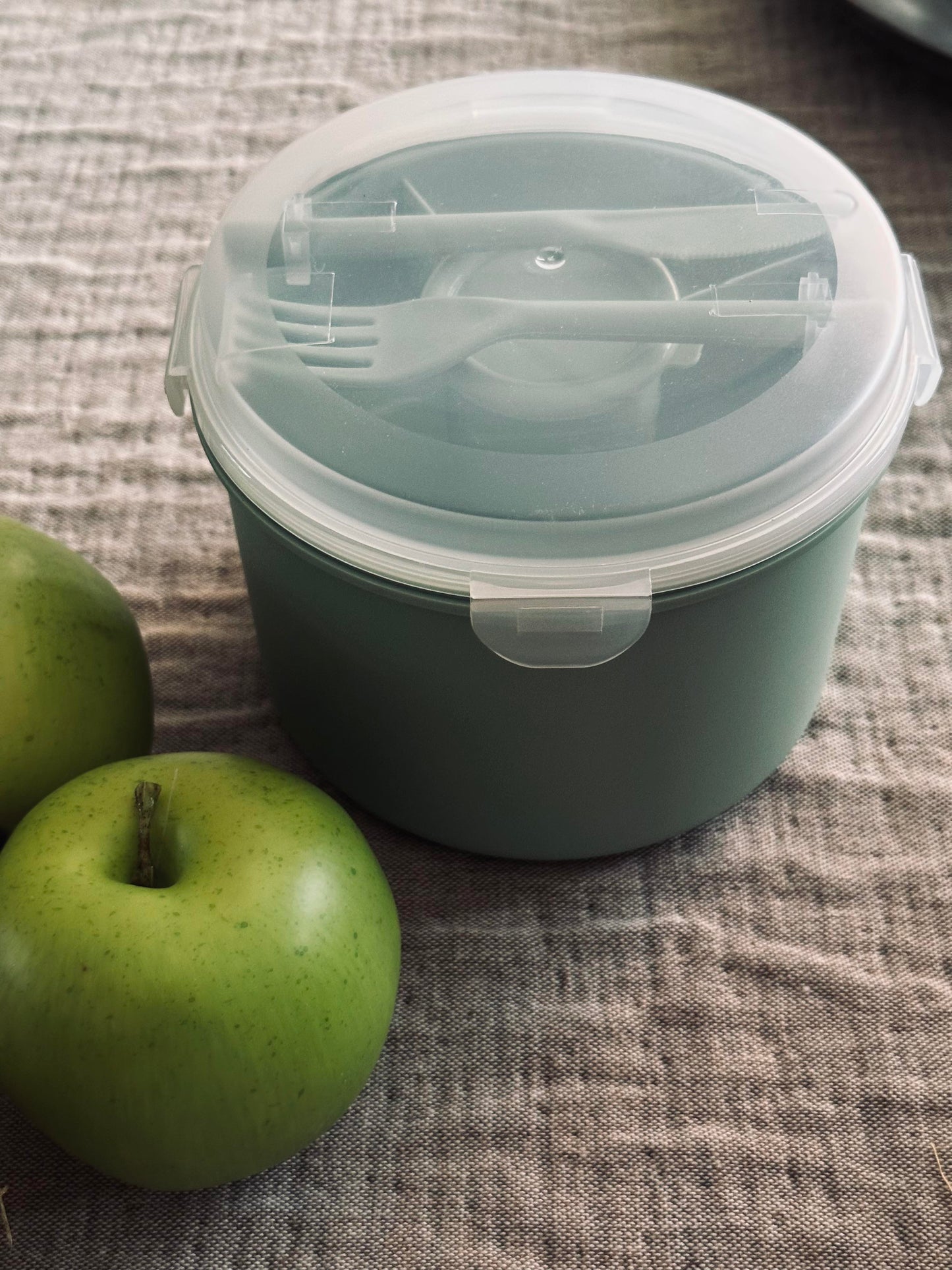 Lunchbox m. dressing kop - Grøn