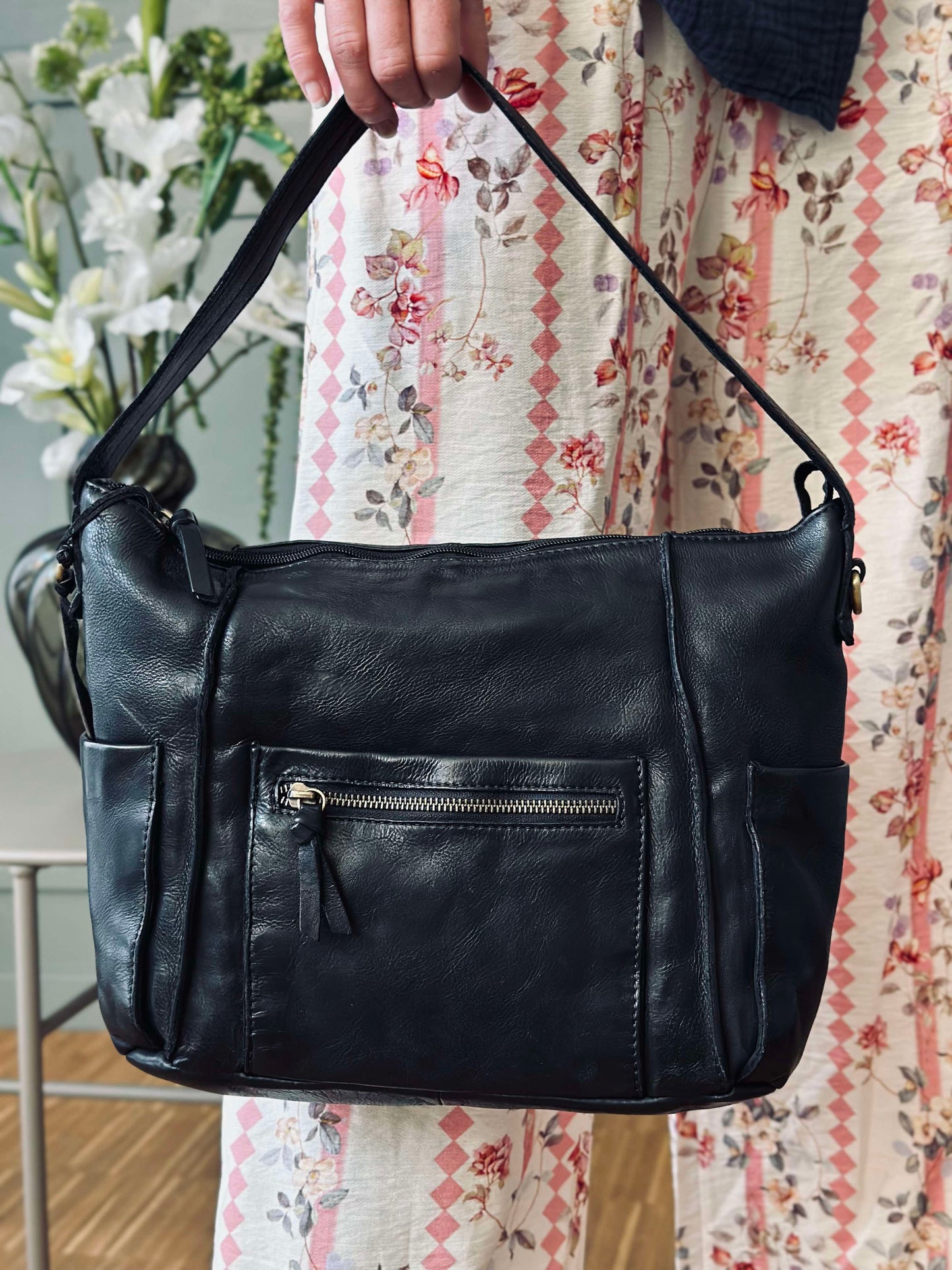 Crossbody Raw Boheme XL – Black