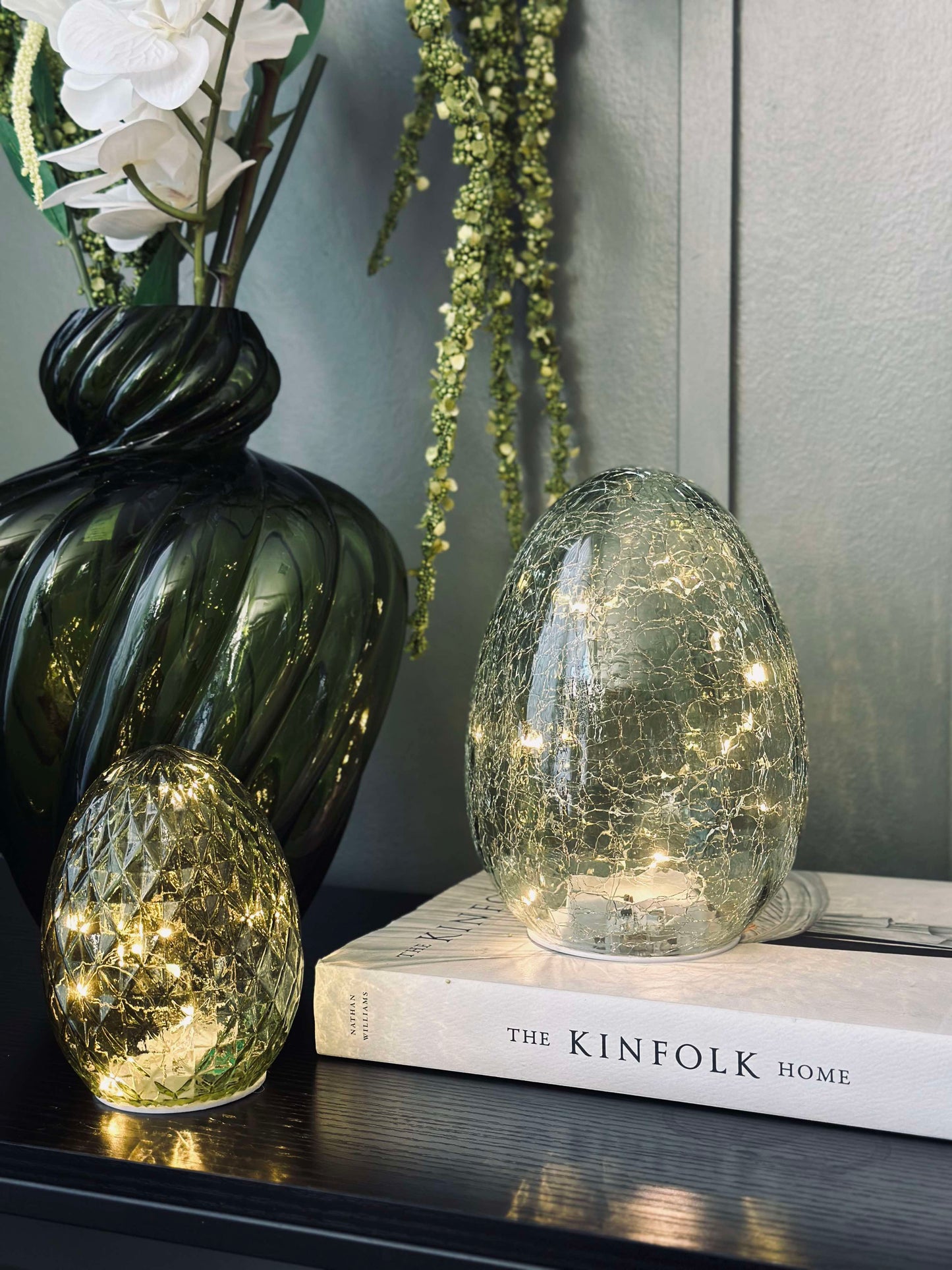 Lampe kugle - Green diamond