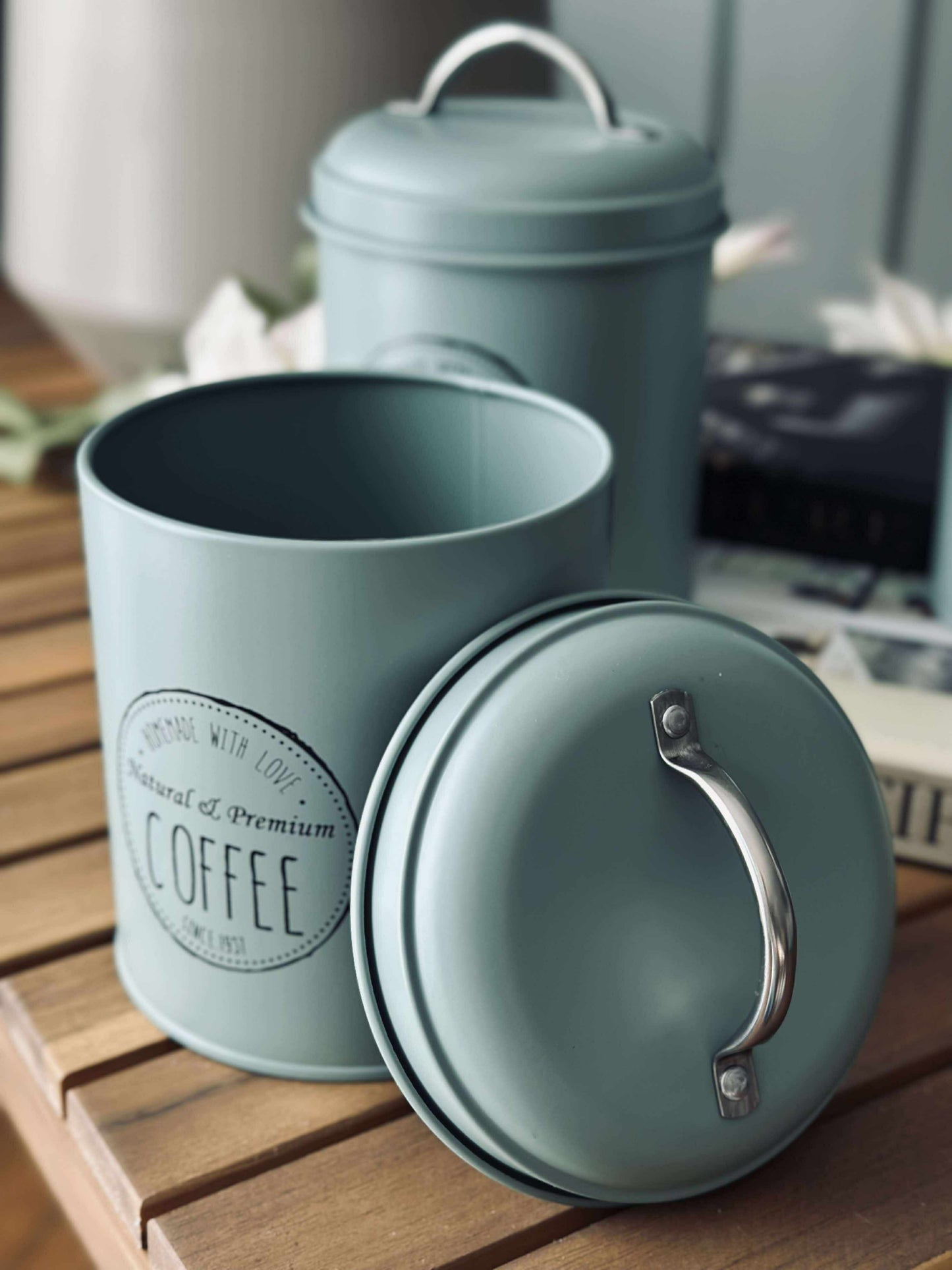 Opbevaringskrukker 3 stk - Dusty green