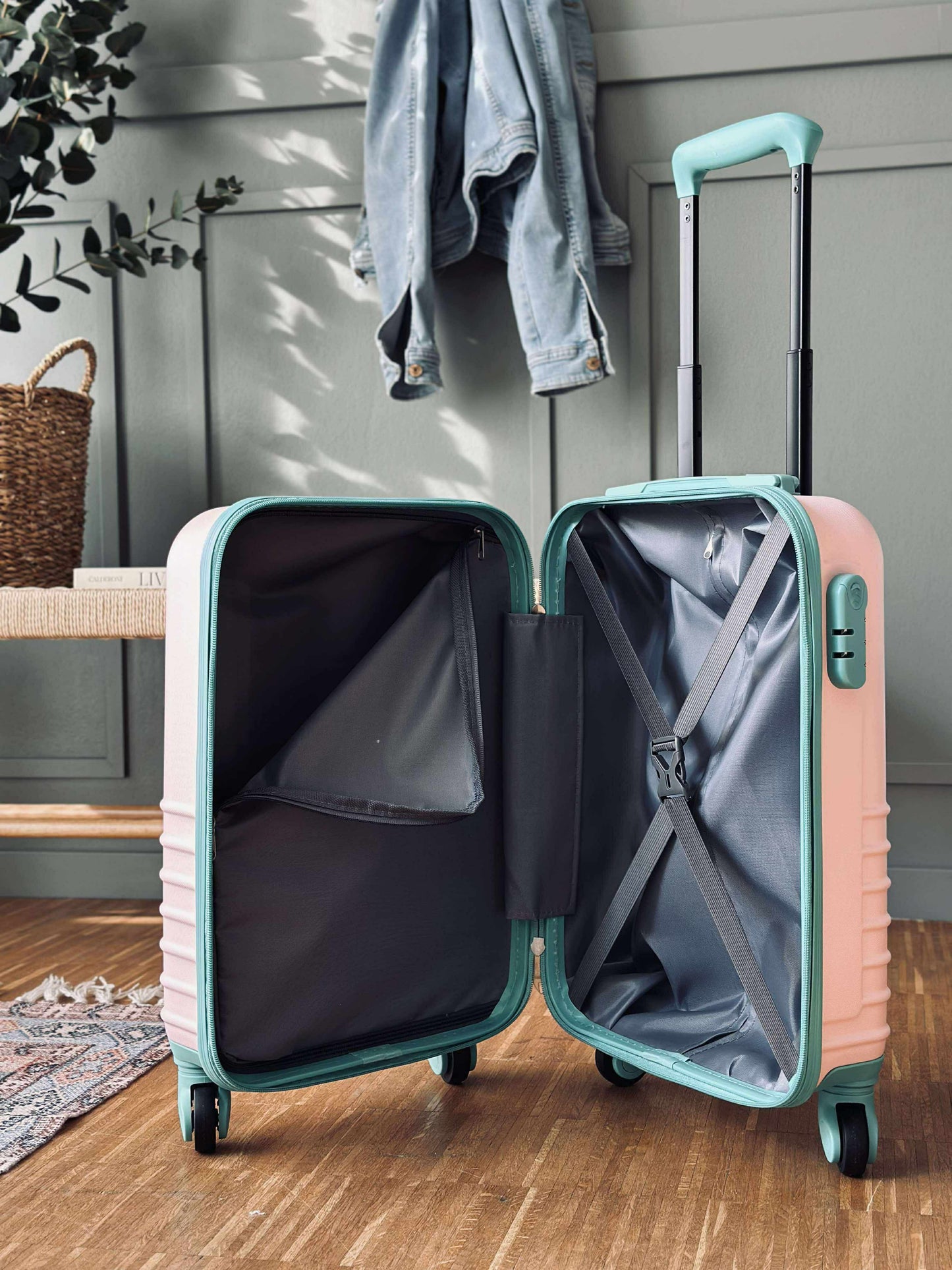 Trolley Kuffert - ROSE / MINT