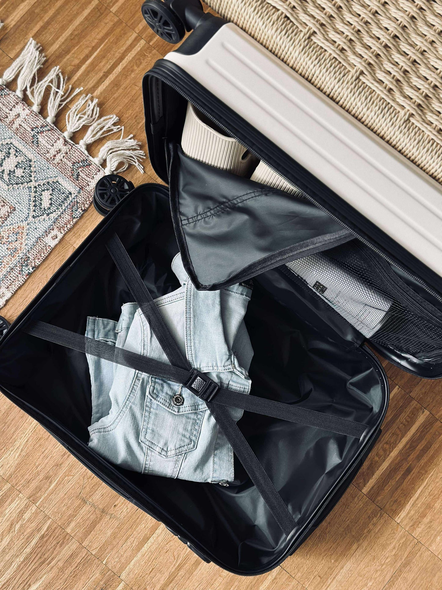 Kuffert Trolley - Beige