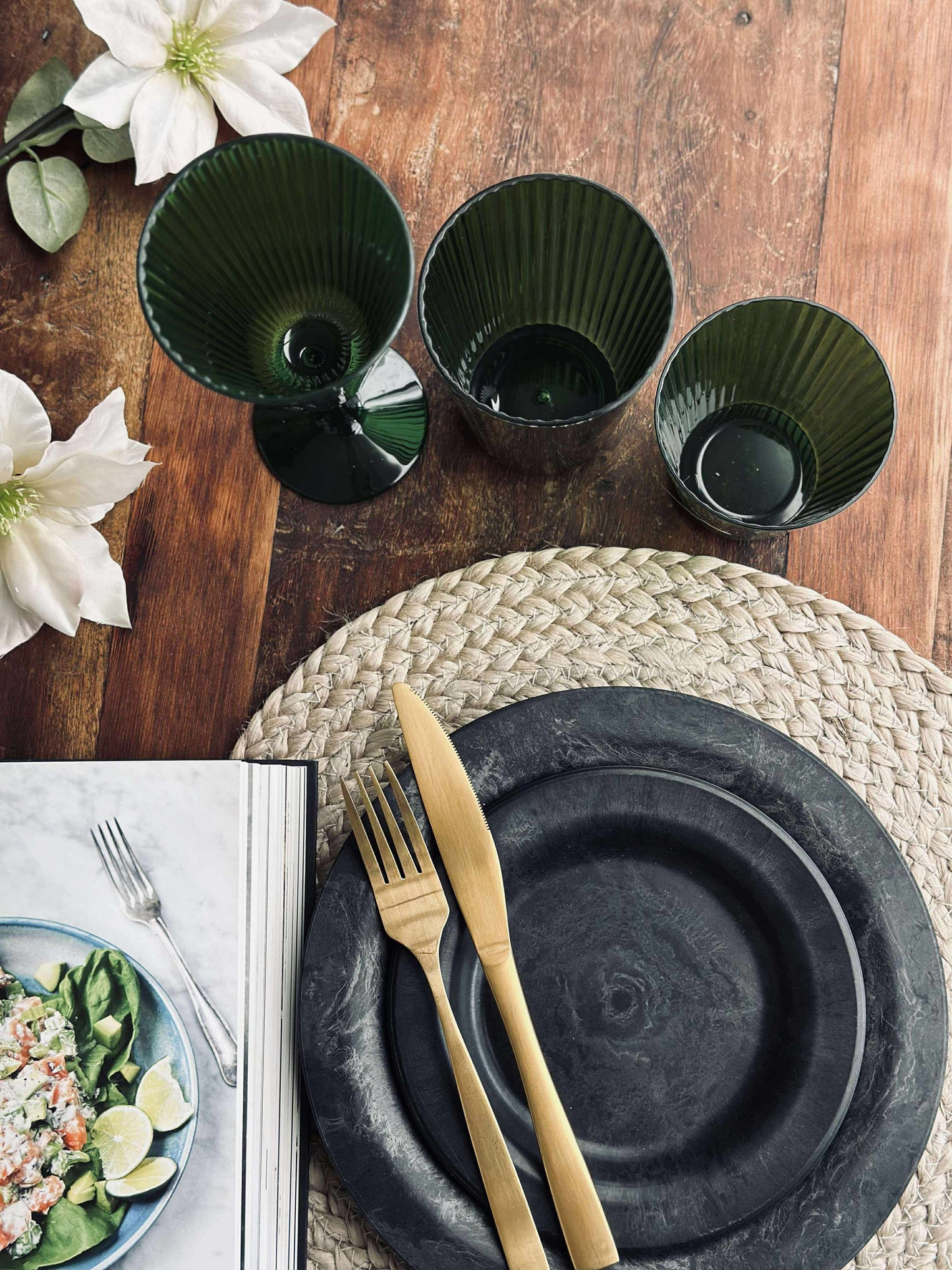 Glas Claire 300ml. Grøn - 2 stk.