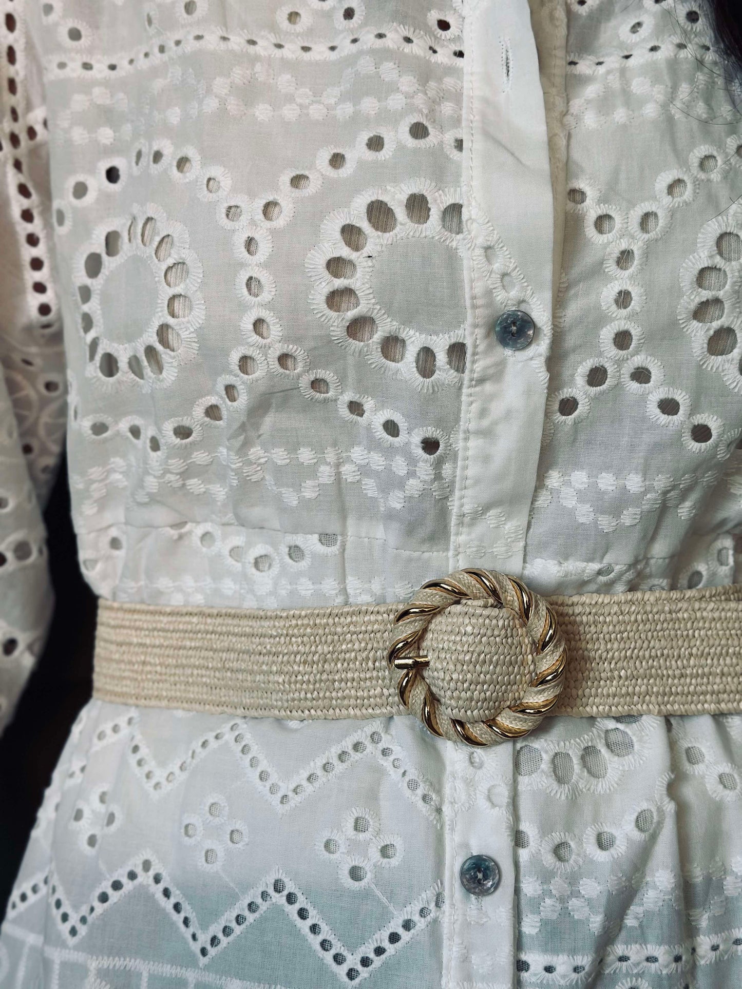 Bælte Sofia - Beige / Guld